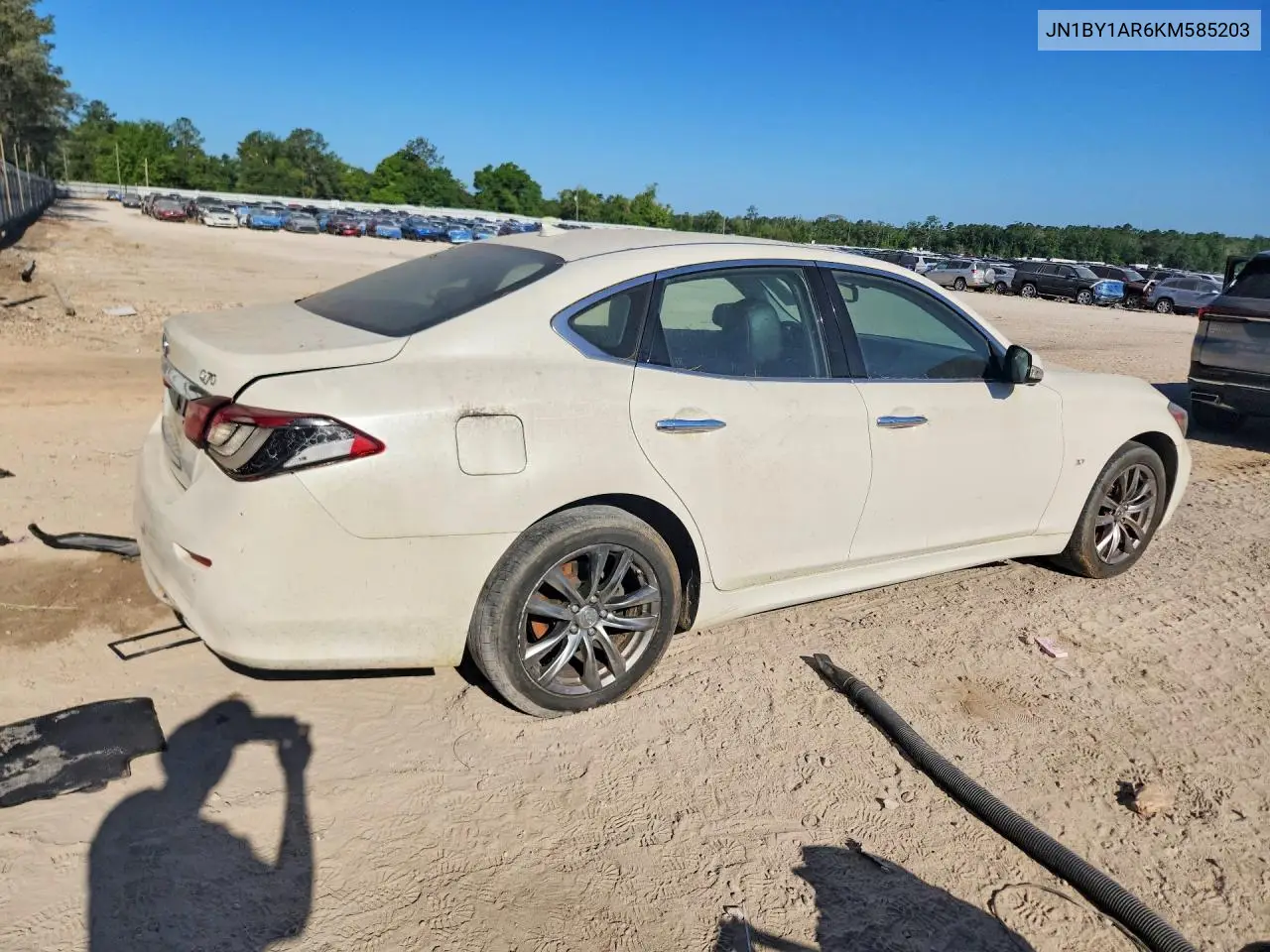 2019 Infiniti Q70 3.7 Luxe VIN: JN1BY1AR6KM585203 Lot: 49943086