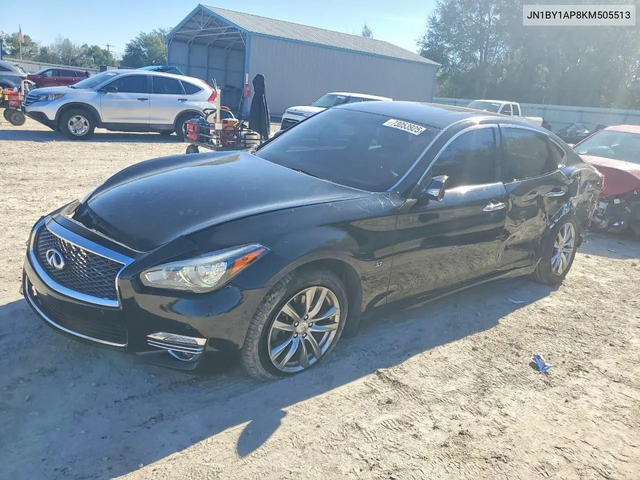 2019 Infiniti Q70 3.7 Luxe VIN: JN1BY1AP8KM505513 Lot: 51593846