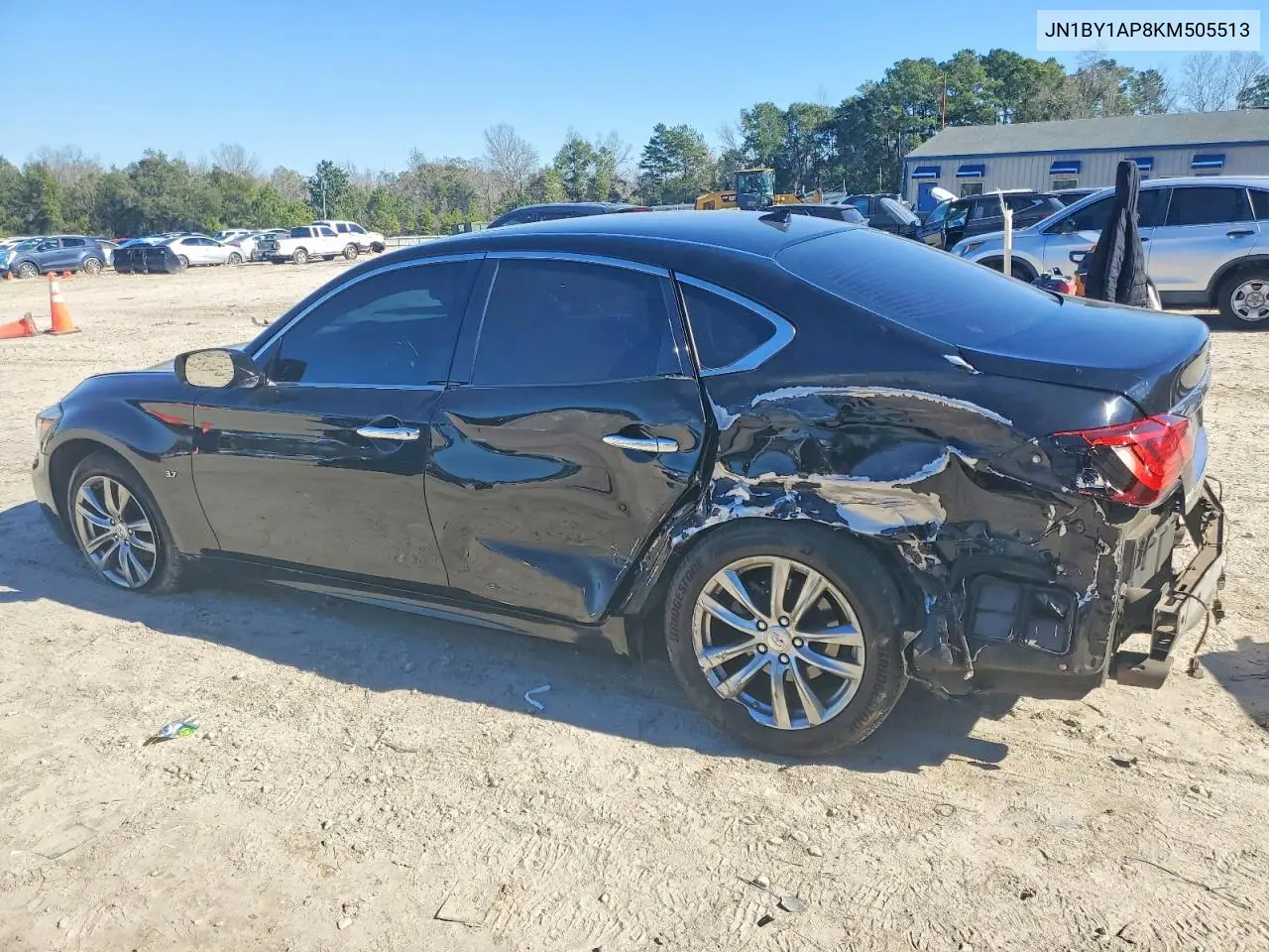 2019 Infiniti Q70 3.7 Luxe VIN: JN1BY1AP8KM505513 Lot: 51593846