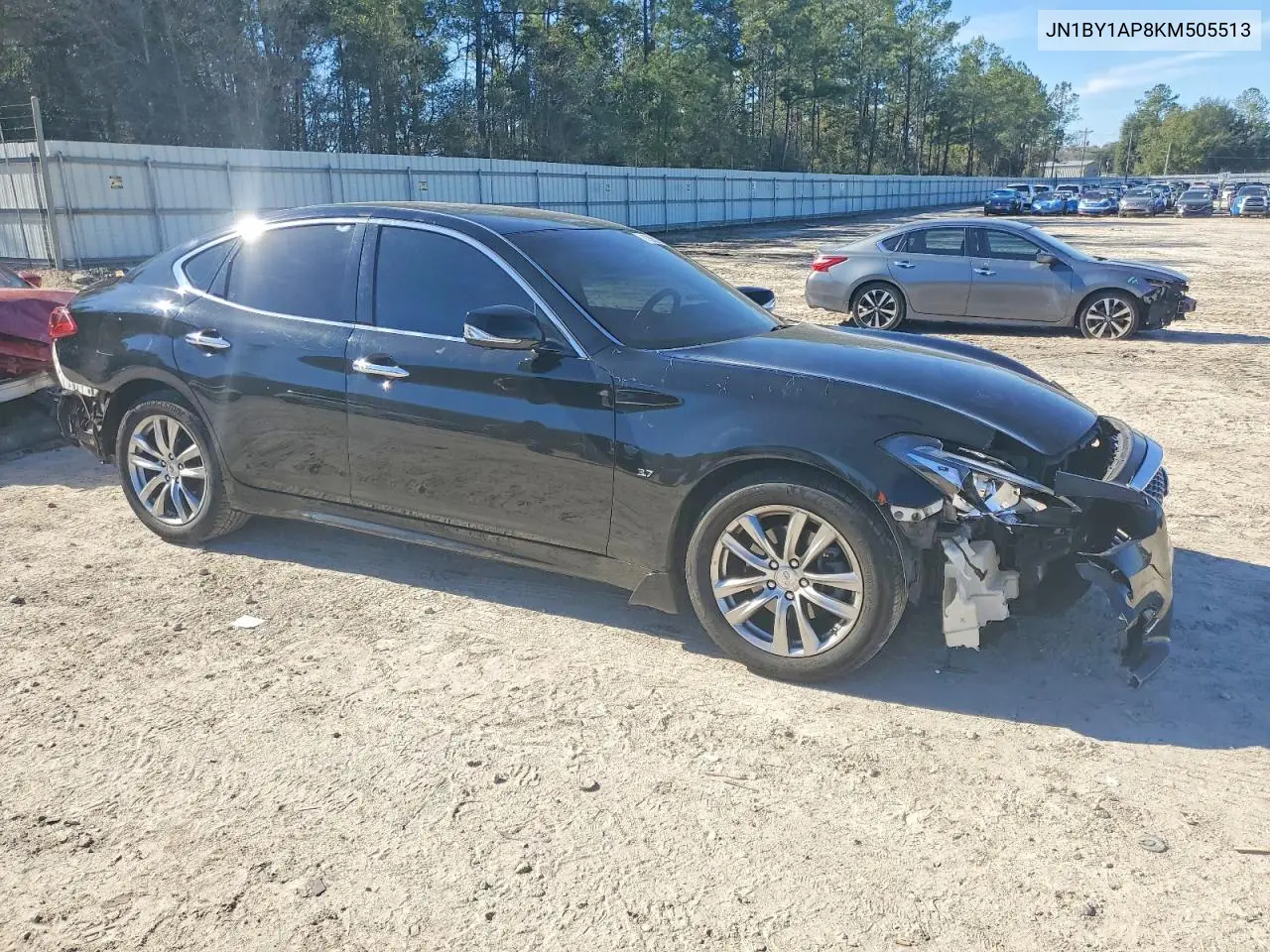 2019 Infiniti Q70 3.7 Luxe VIN: JN1BY1AP8KM505513 Lot: 51593846