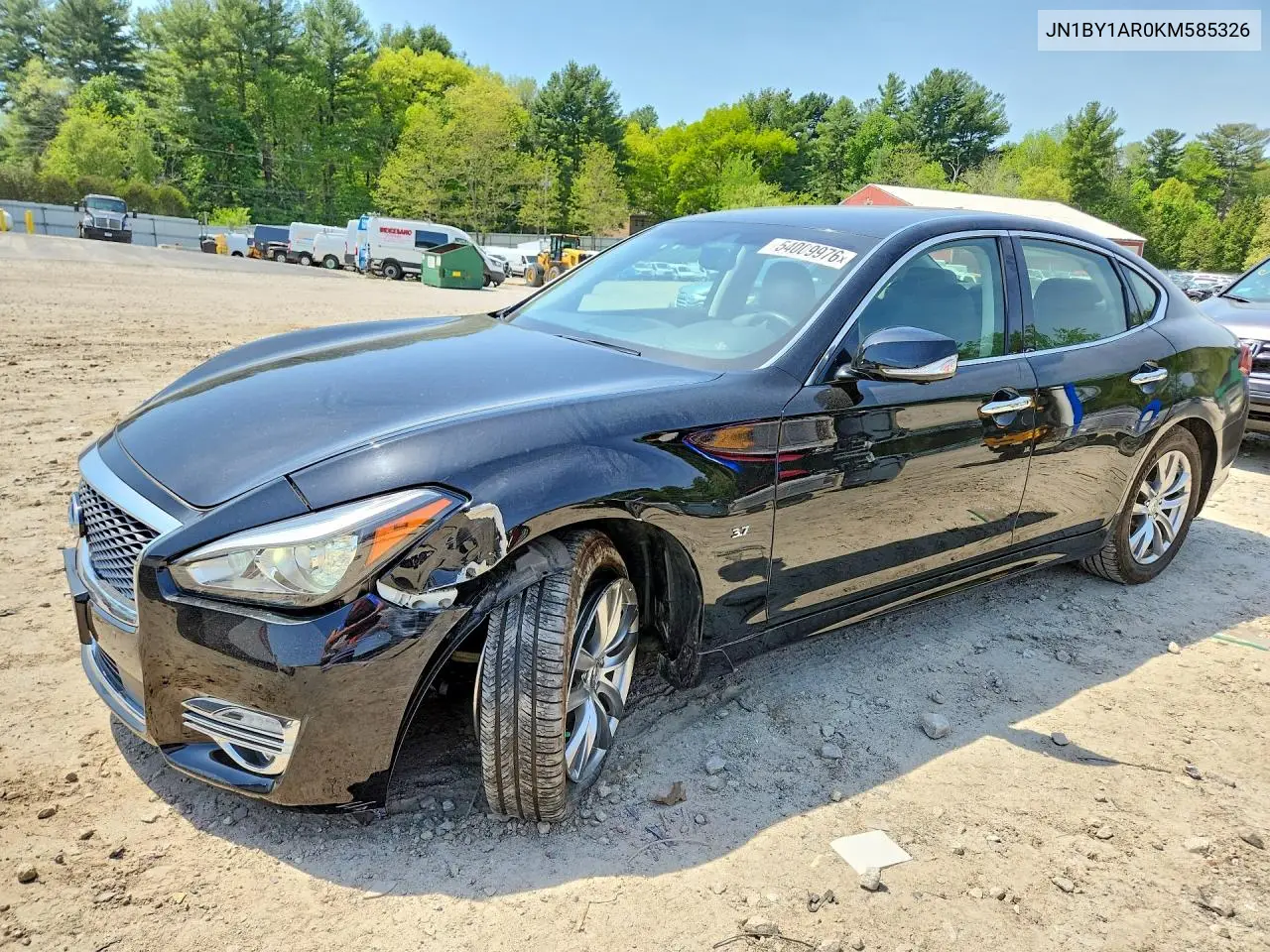2019 Infiniti Q70 3.7 Luxe VIN: JN1BY1AR0KM585326 Lot: 54009976