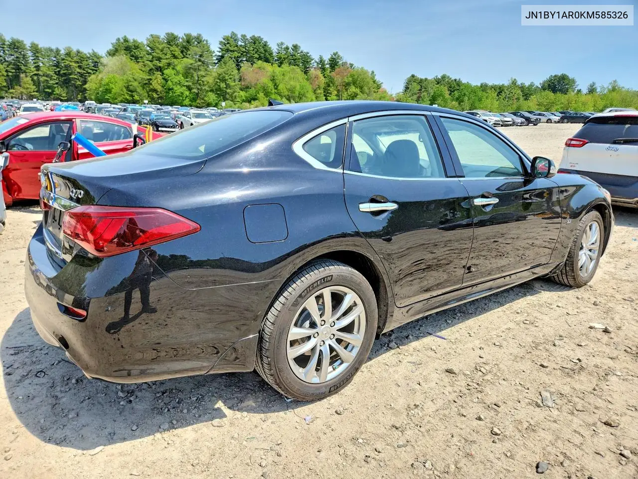 2019 Infiniti Q70 3.7 Luxe VIN: JN1BY1AR0KM585326 Lot: 54009976