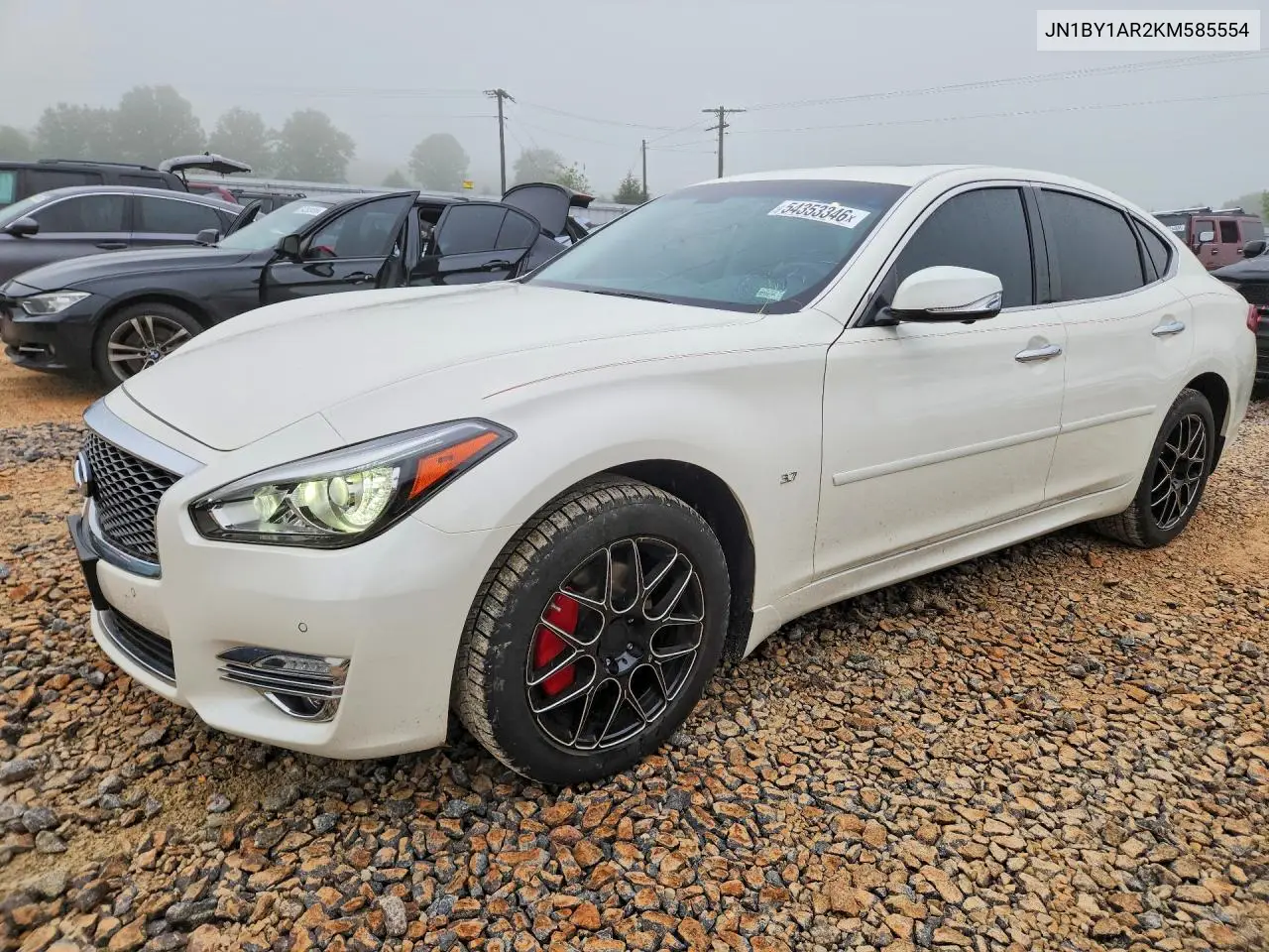 2019 Infiniti Q70 3.7 Luxe VIN: JN1BY1AR2KM585554 Lot: 54353346