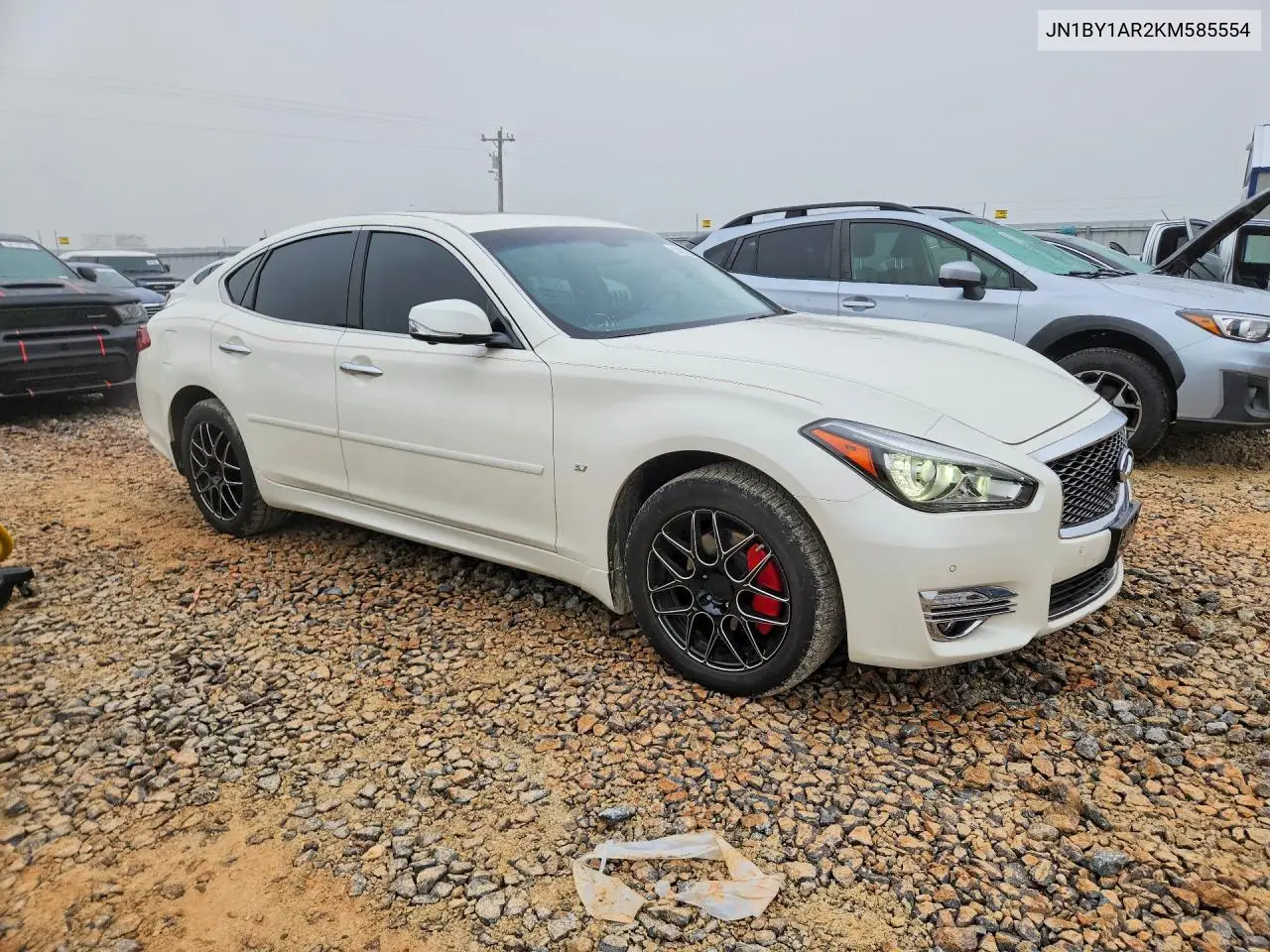 2019 Infiniti Q70 3.7 Luxe VIN: JN1BY1AR2KM585554 Lot: 54353346