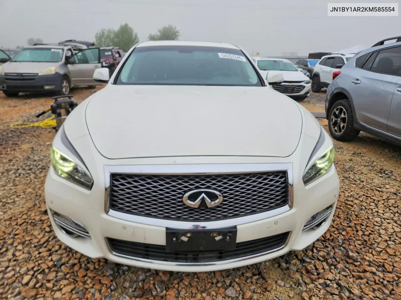 2019 Infiniti Q70 3.7 Luxe VIN: JN1BY1AR2KM585554 Lot: 54353346