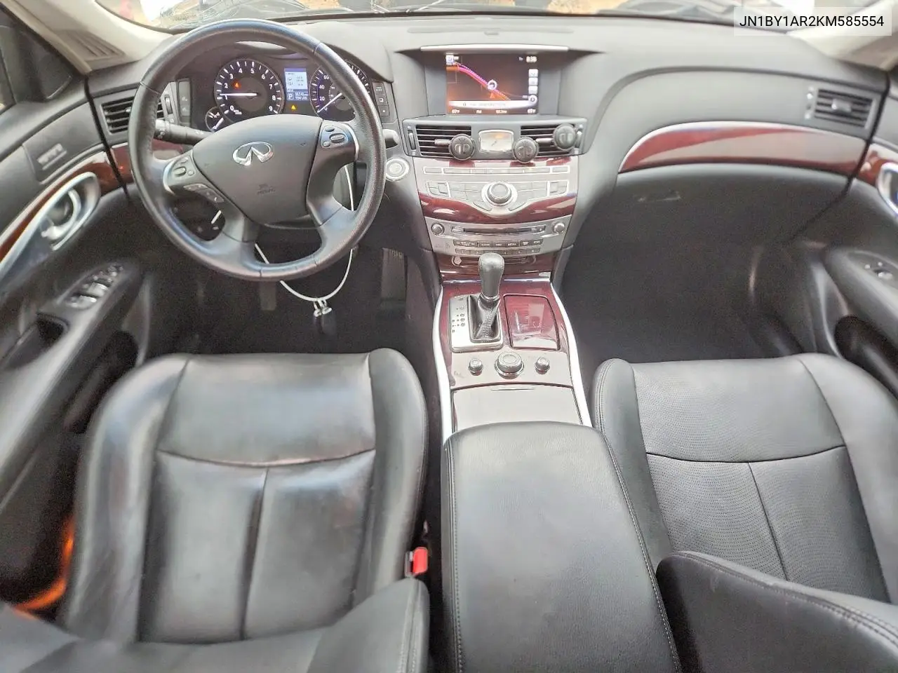 2019 Infiniti Q70 3.7 Luxe VIN: JN1BY1AR2KM585554 Lot: 54353346