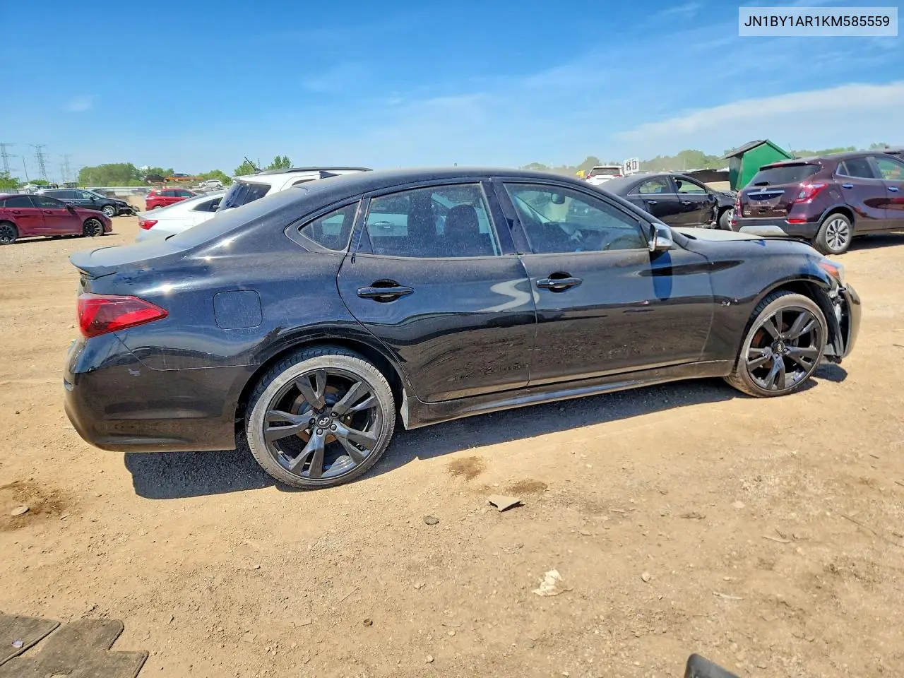 2019 Infiniti Q70 3.7 Luxe VIN: JN1BY1AR1KM585559 Lot: 54650656