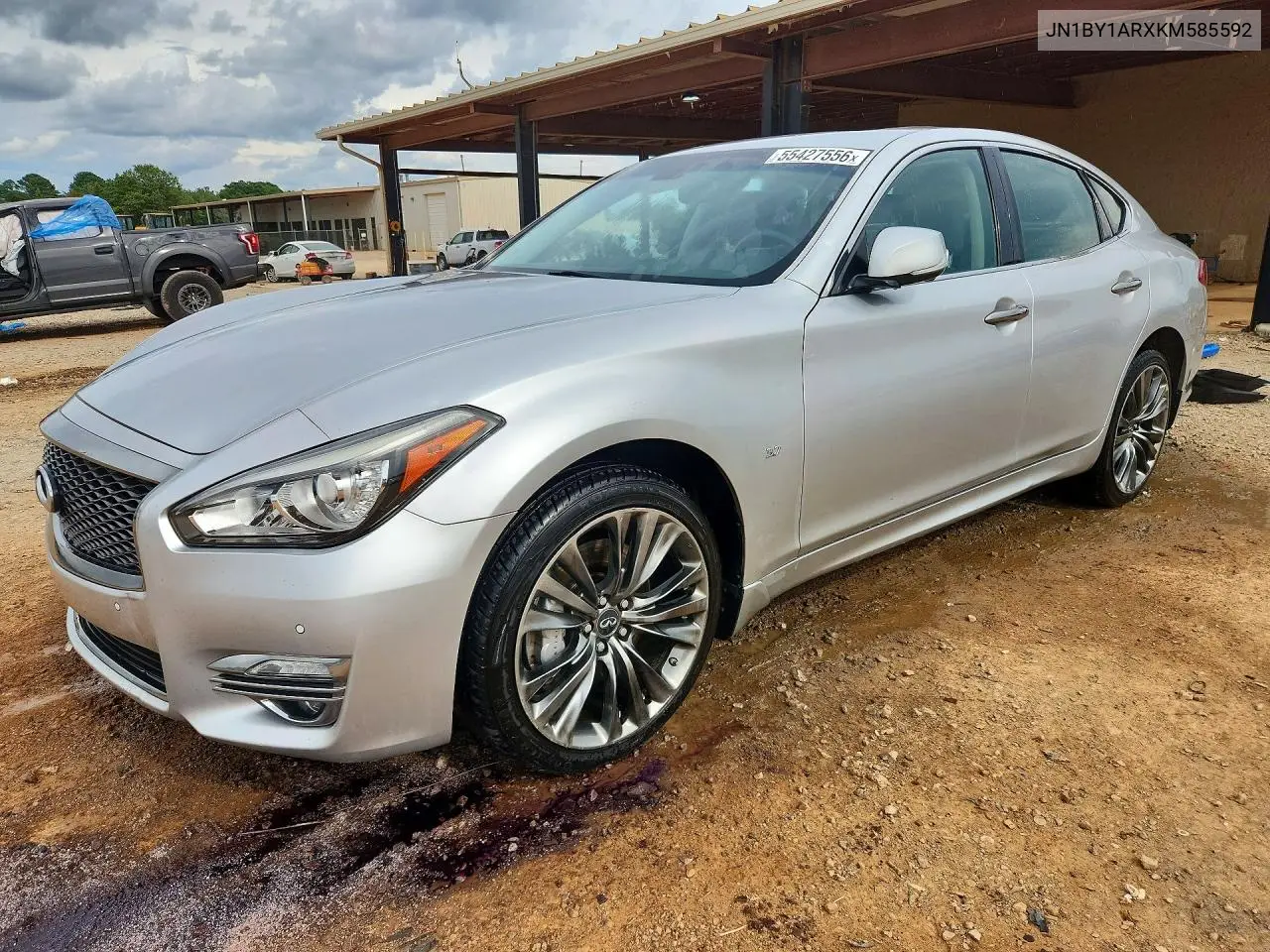 2019 Infiniti Q70 3.7 Luxe VIN: JN1BY1ARXKM585592 Lot: 55427556