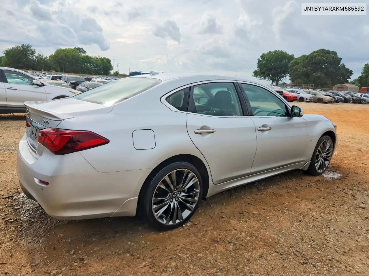 2019 Infiniti Q70 3.7 Luxe VIN: JN1BY1ARXKM585592 Lot: 55427556