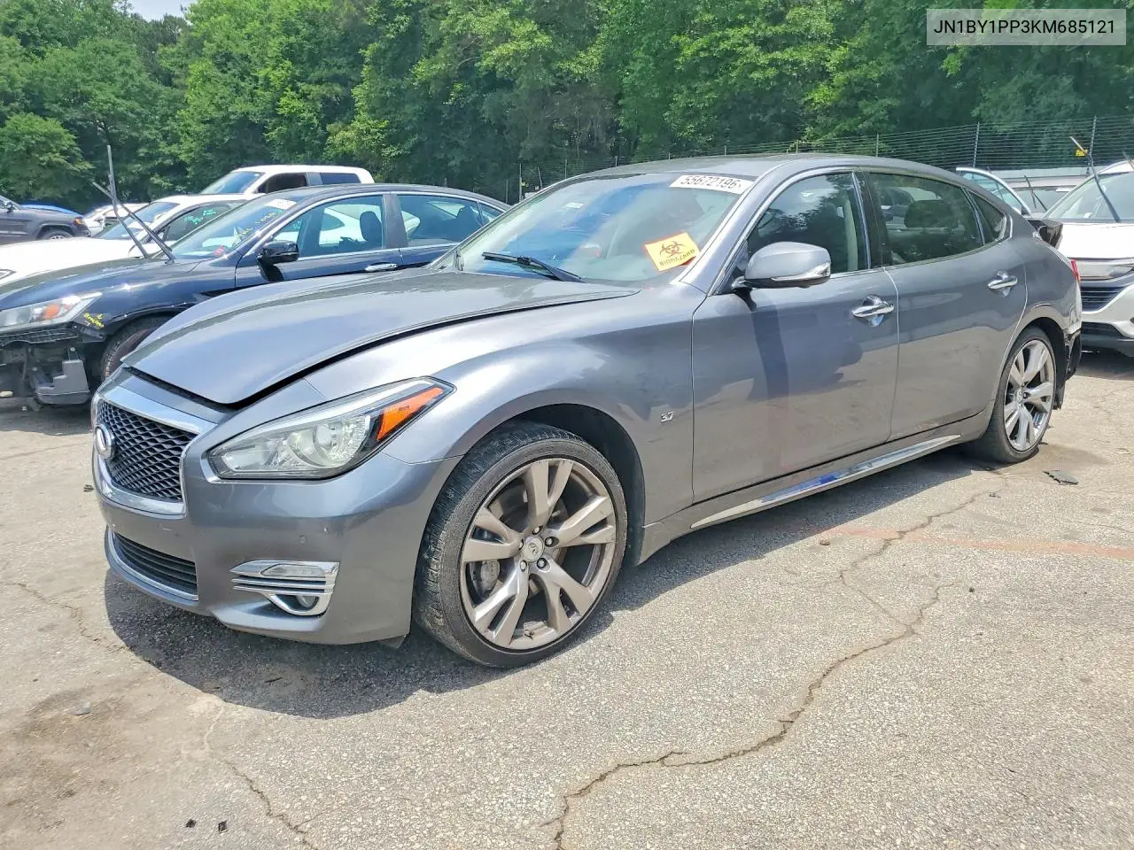 2019 Infiniti Q70L 3.7 Luxe VIN: JN1BY1PP3KM685121 Lot: 55672196