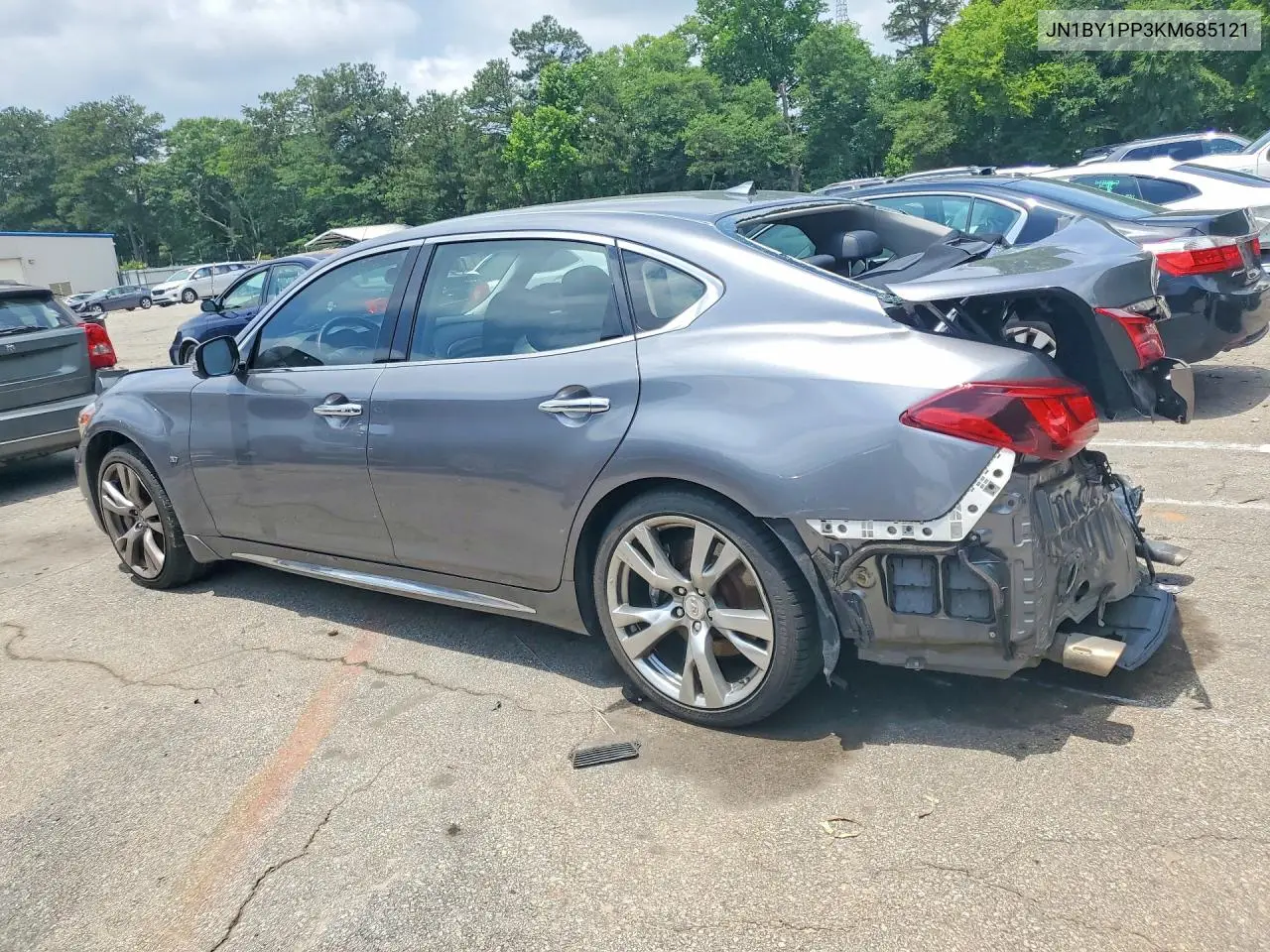 2019 Infiniti Q70L 3.7 Luxe VIN: JN1BY1PP3KM685121 Lot: 55672196
