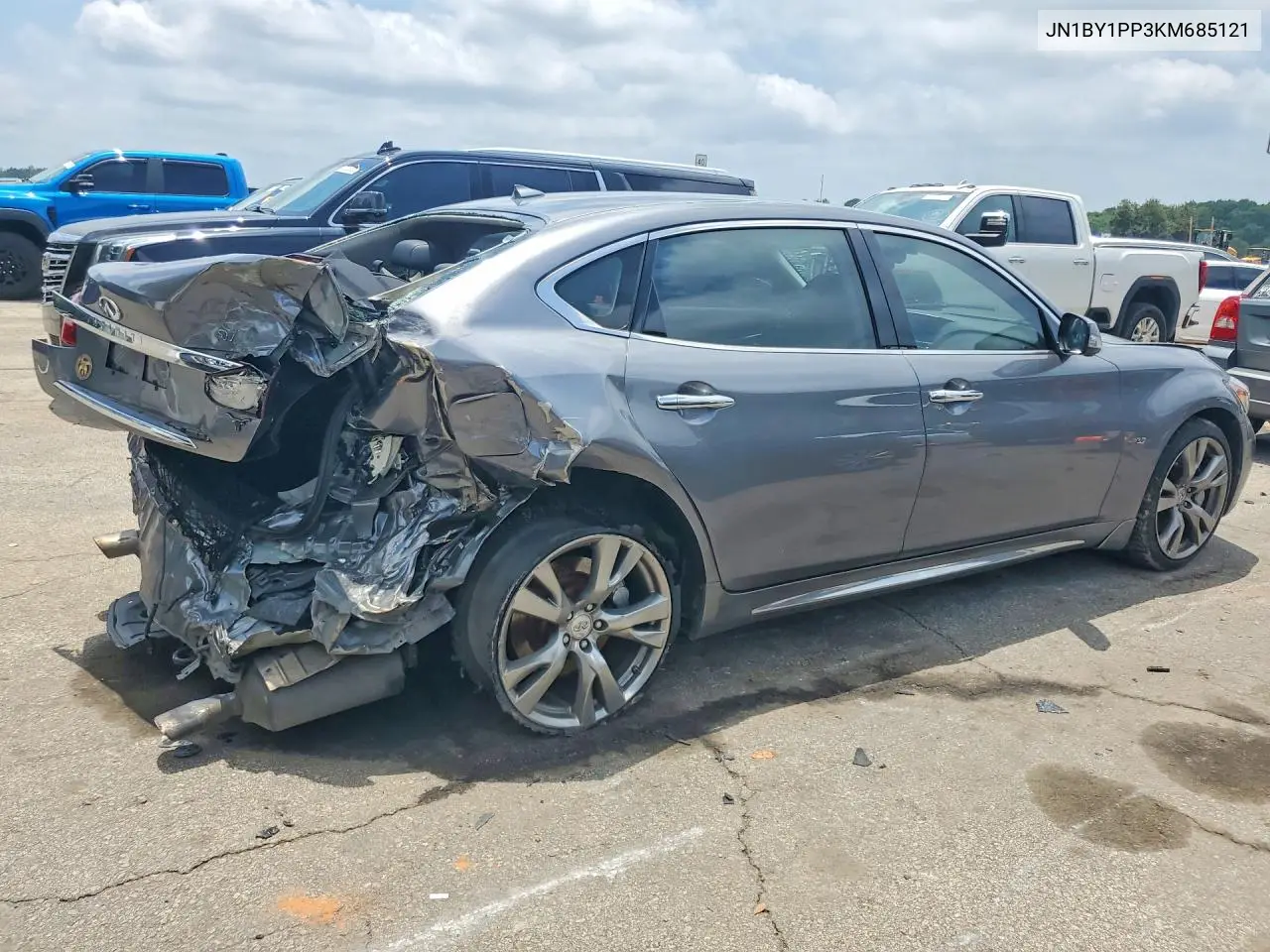 2019 Infiniti Q70L 3.7 Luxe VIN: JN1BY1PP3KM685121 Lot: 55672196