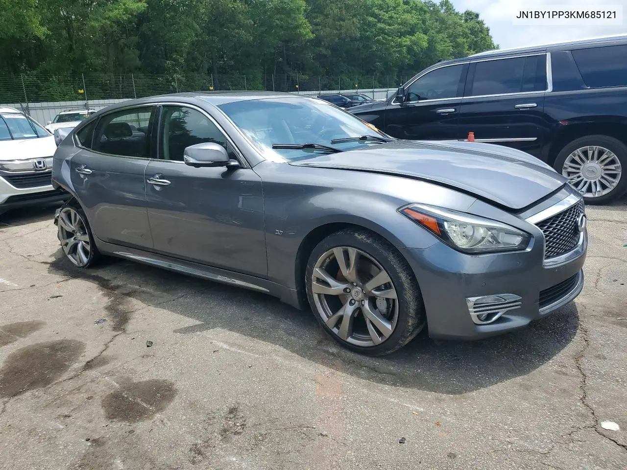 2019 Infiniti Q70L 3.7 Luxe VIN: JN1BY1PP3KM685121 Lot: 55672196