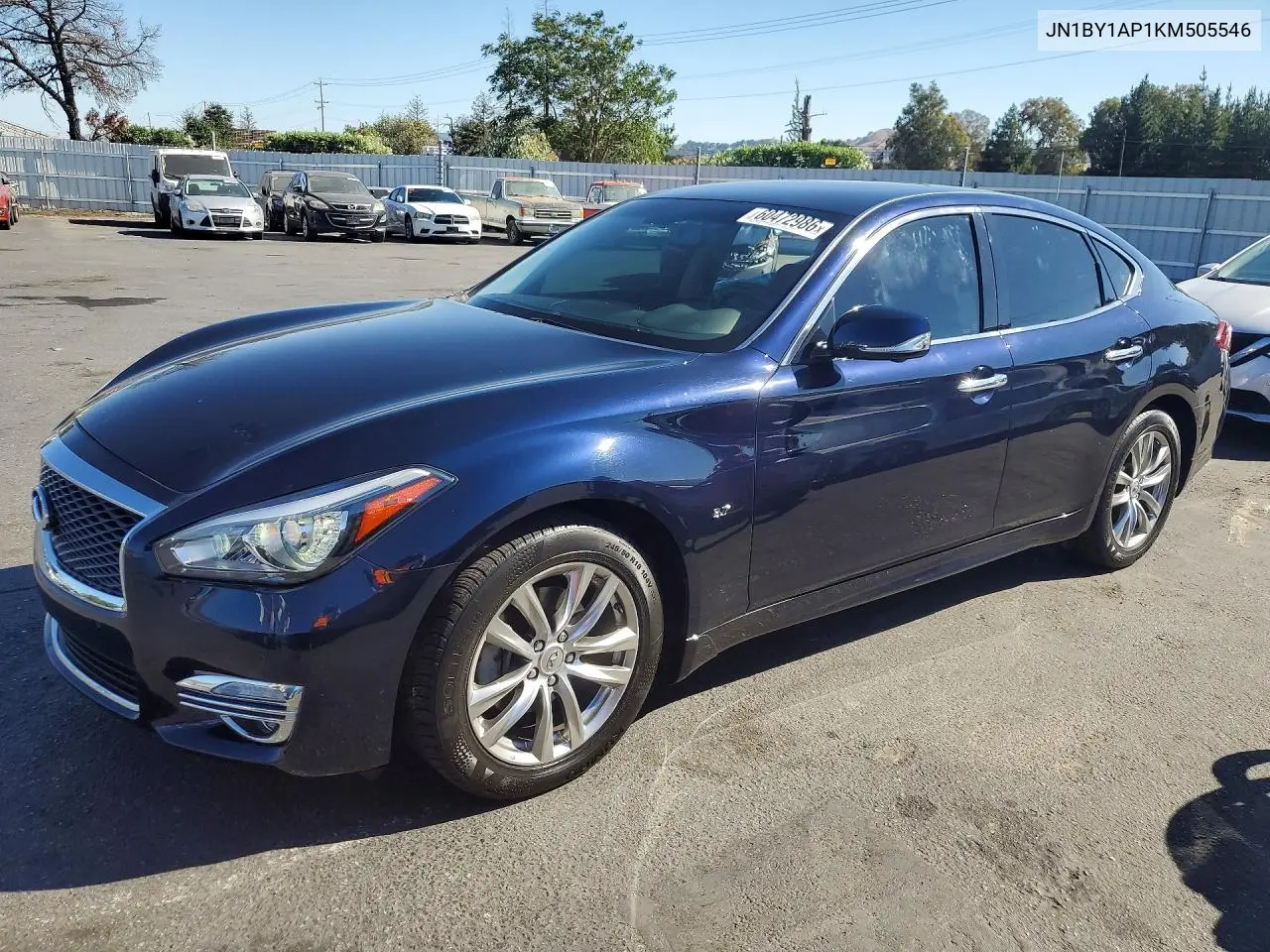 2019 Infiniti Q70 3.7 Luxe VIN: JN1BY1AP1KM505546 Lot: 60472986