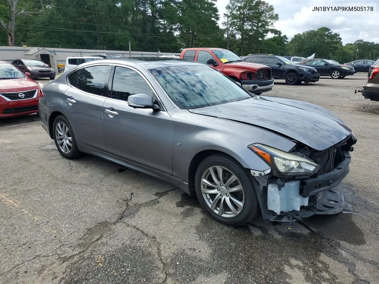 2019 Infiniti Q70 3.7 Luxe VIN: JN1BY1AP9KM505178 Lot: 60635556