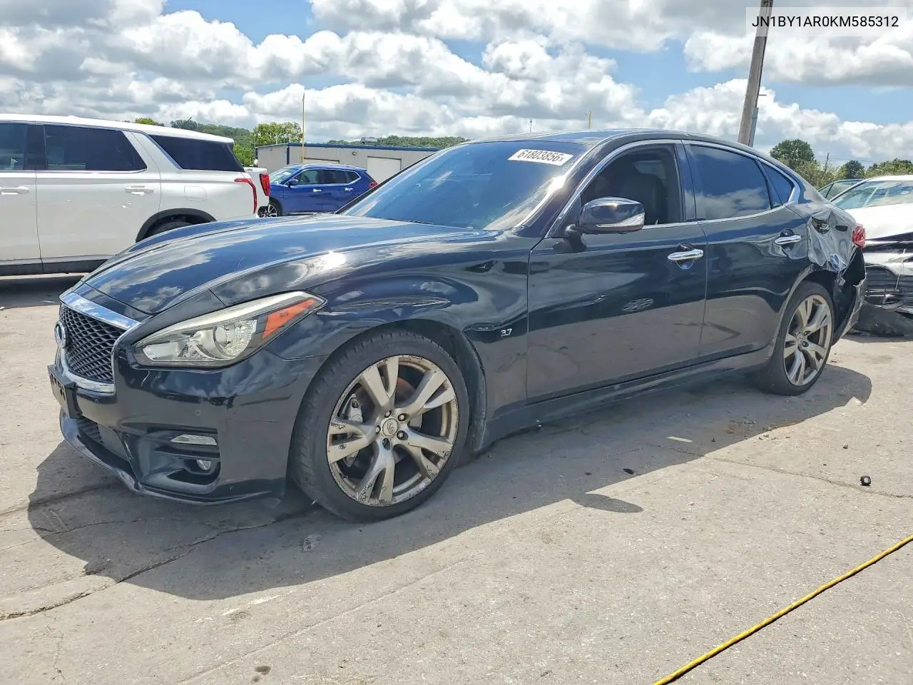 2019 Infiniti Q70 3.7 Luxe VIN: JN1BY1AR0KM585312 Lot: 61803856