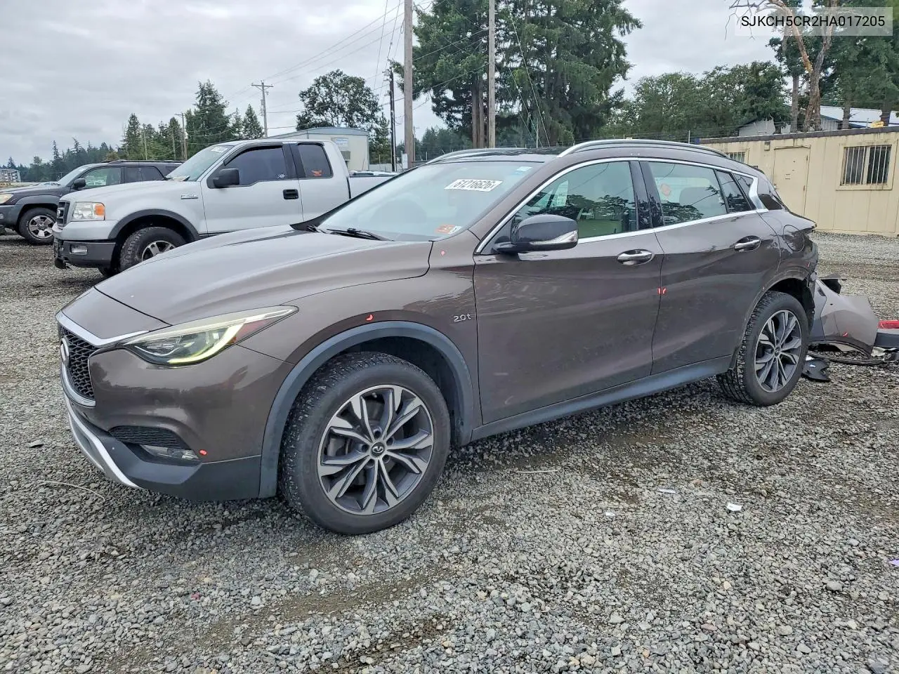 2017 Infiniti Qx30 Premium VIN: SJKCH5CR2HA017205 Lot: 61216626