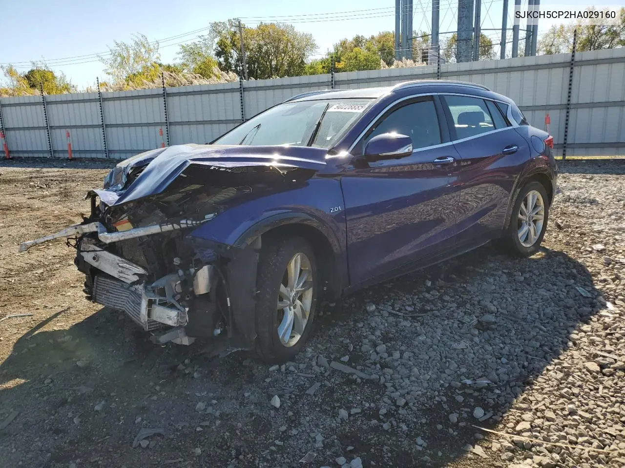 2017 Infiniti Qx30 Base VIN: SJKCH5CP2HA029160 Lot: 90228885