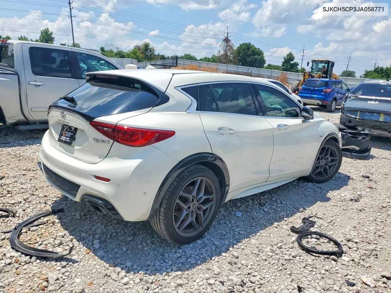2018 Infiniti Qx30 Sport VIN: SJKCH5CP3JA058771 Lot: 60849996
