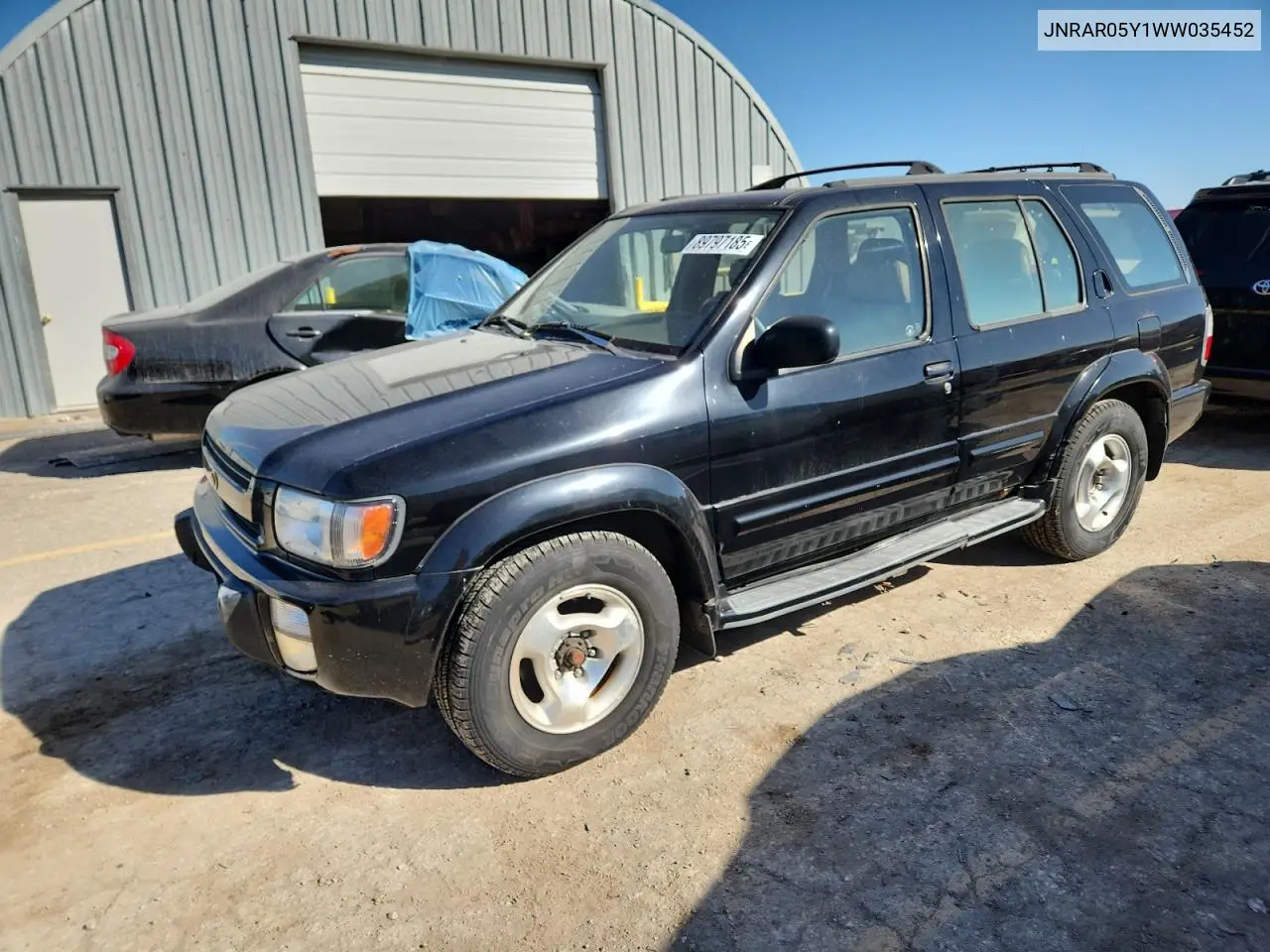 1998 Infiniti Qx4 VIN: JNRAR05Y1WW035452 Lot: 89797185