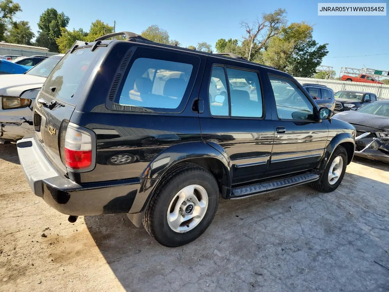 1998 Infiniti Qx4 VIN: JNRAR05Y1WW035452 Lot: 89797185