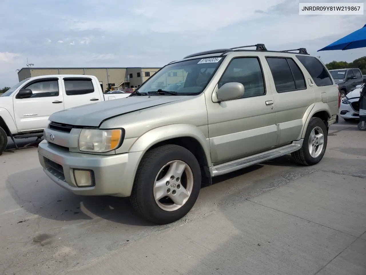 2001 Infiniti Qx4 VIN: JNRDR09Y81W219867 Lot: 87404325