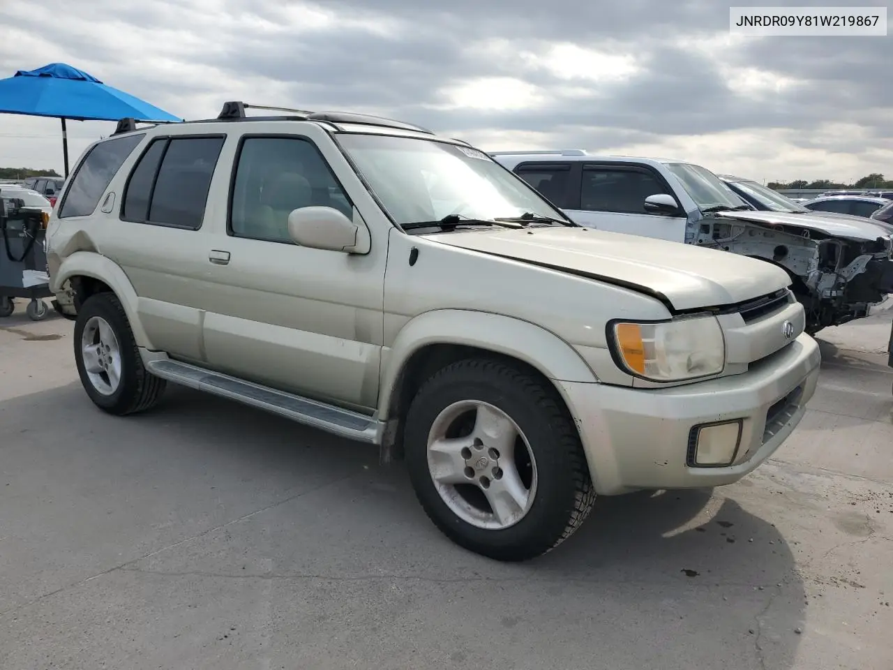 2001 Infiniti Qx4 VIN: JNRDR09Y81W219867 Lot: 87404325