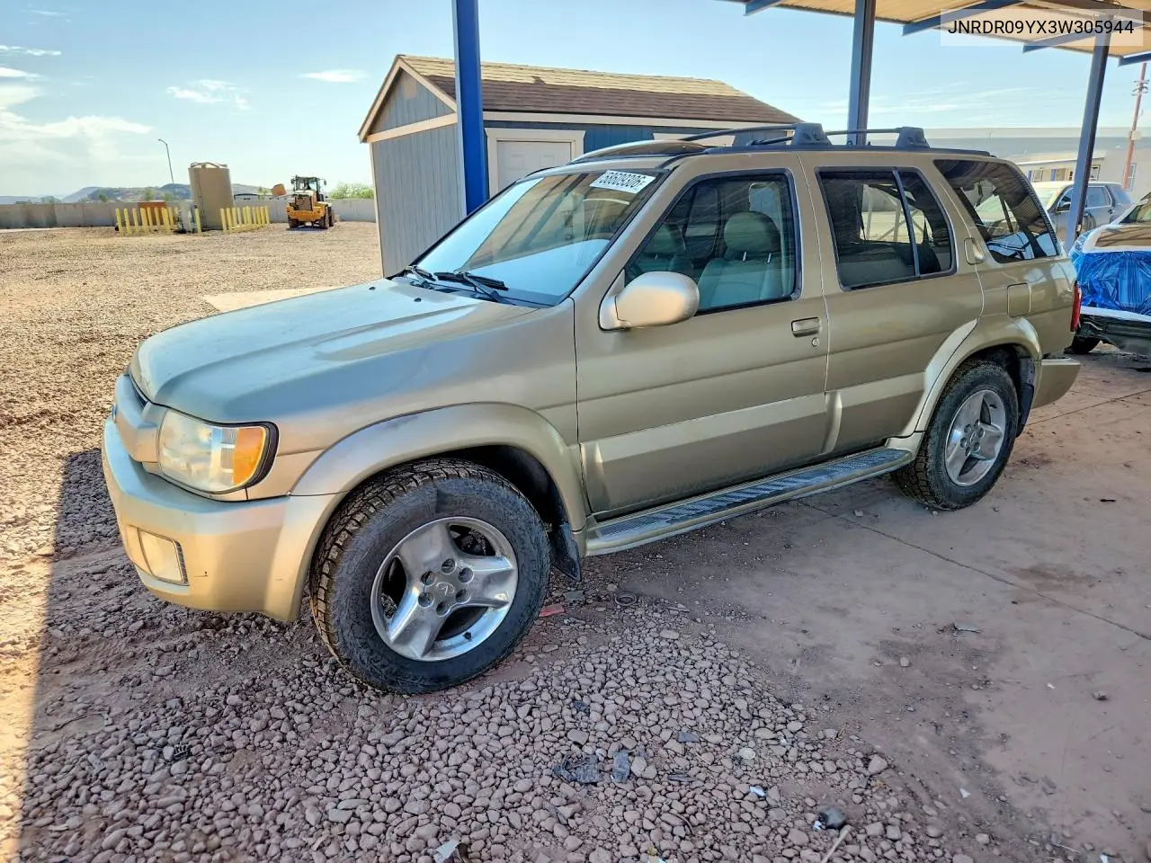 2003 Infiniti Qx4 Base VIN: JNRDR09YX3W305944 Lot: 58609306