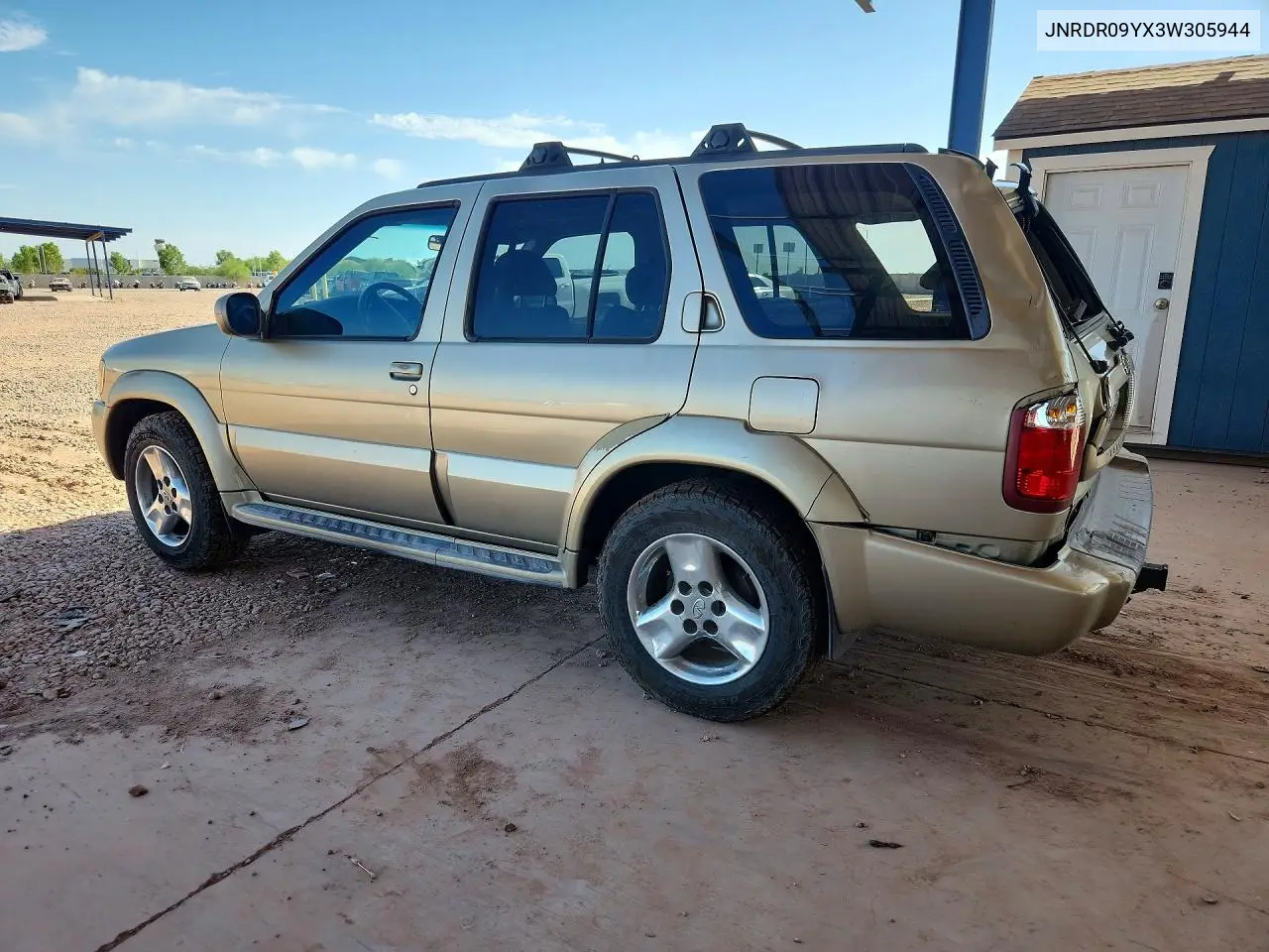 2003 Infiniti Qx4 Base VIN: JNRDR09YX3W305944 Lot: 58609306