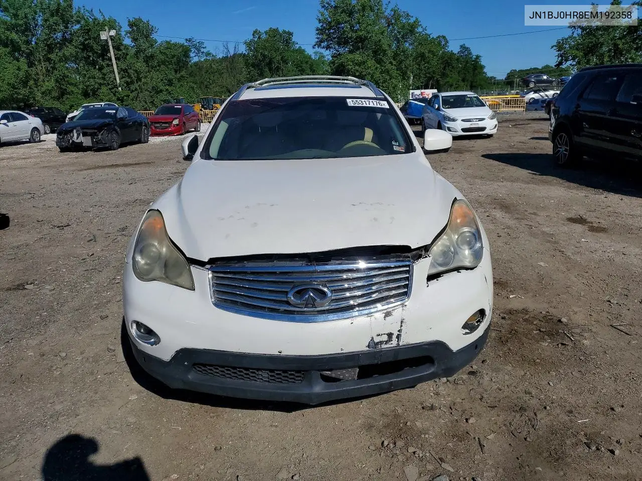 2014 Infiniti Qx50 Journey VIN: JN1BJ0HR8EM192358 Lot: 55317176