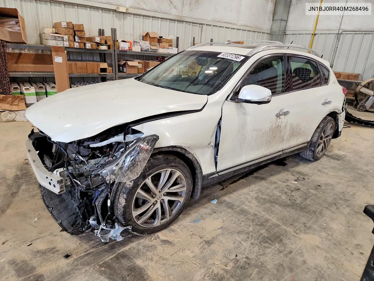 2016 Infiniti Qx50 Base VIN: JN1BJ0RR4GM268496 Lot: 60331296