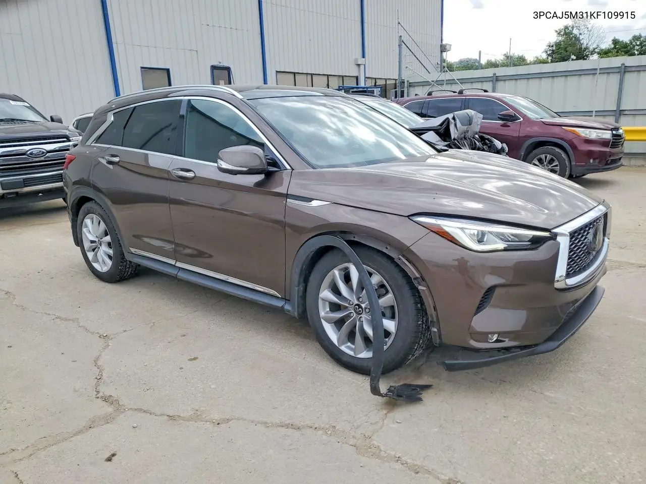 2019 Infiniti Qx50 Essential VIN: 3PCAJ5M31KF109915 Lot: 56263396