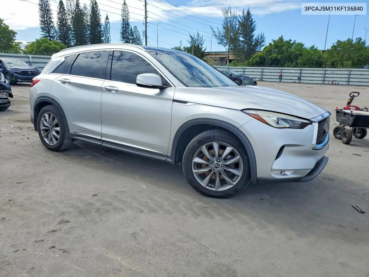 2019 Infiniti Qx50 Luxe VIN: 3PCAJ5M11KF136840 Lot: 56590586