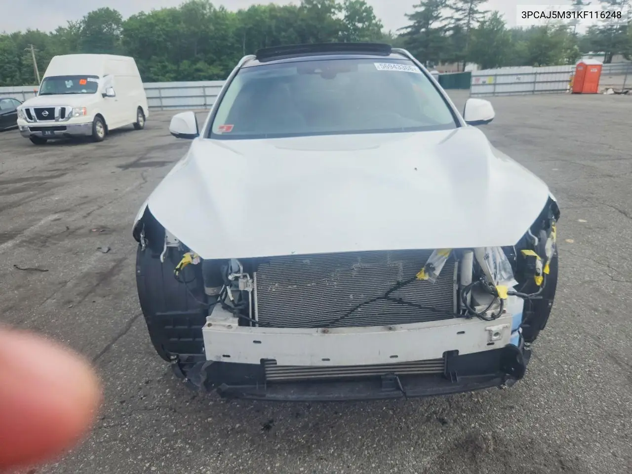 2019 Infiniti Qx50 Essential VIN: 3PCAJ5M31KF116248 Lot: 56943306