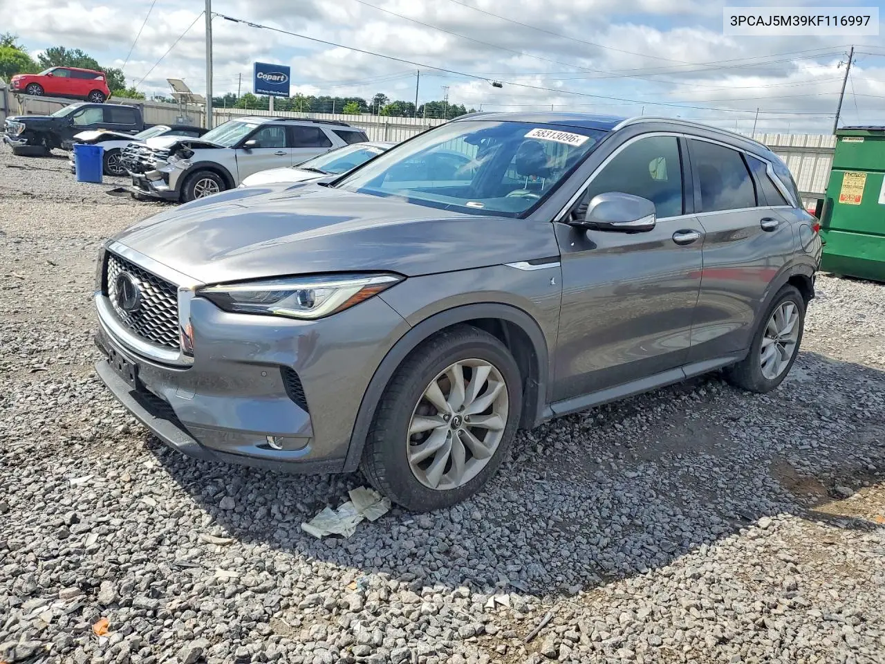2019 Infiniti Qx50 Essential VIN: 3PCAJ5M39KF116997 Lot: 58313096