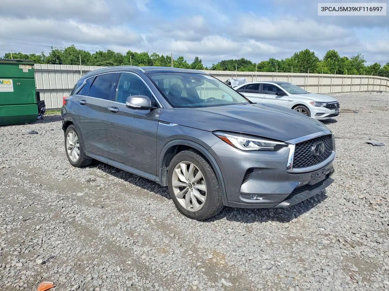 2019 Infiniti Qx50 Essential VIN: 3PCAJ5M39KF116997 Lot: 58313096