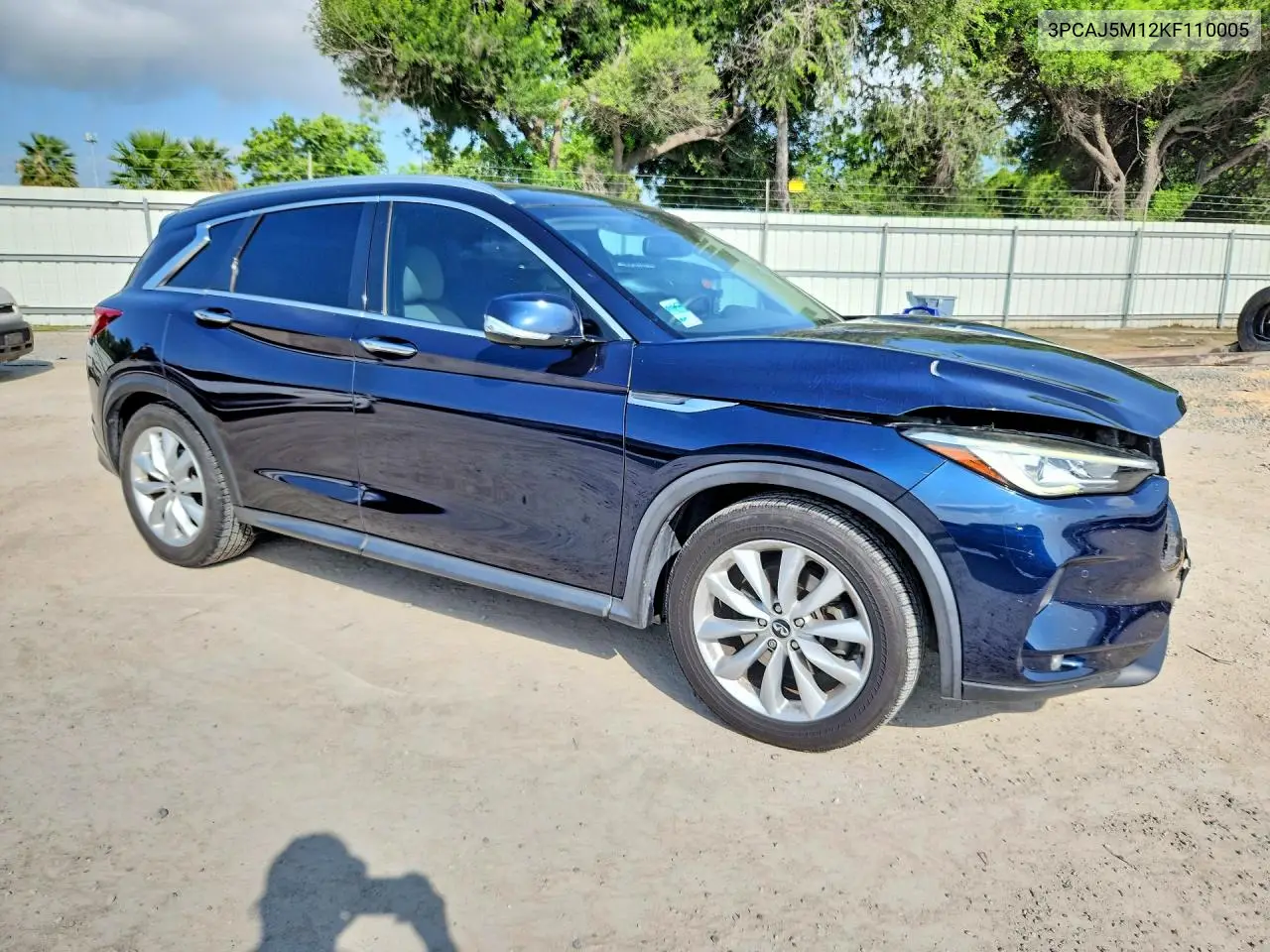 2019 Infiniti Qx50 Essential VIN: 3PCAJ5M12KF110005 Lot: 58379376