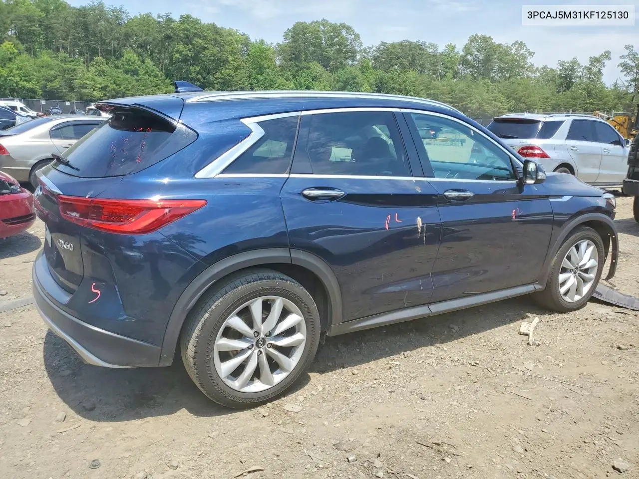 2019 Infiniti Qx50 Luxe VIN: 3PCAJ5M31KF125130 Lot: 58688486