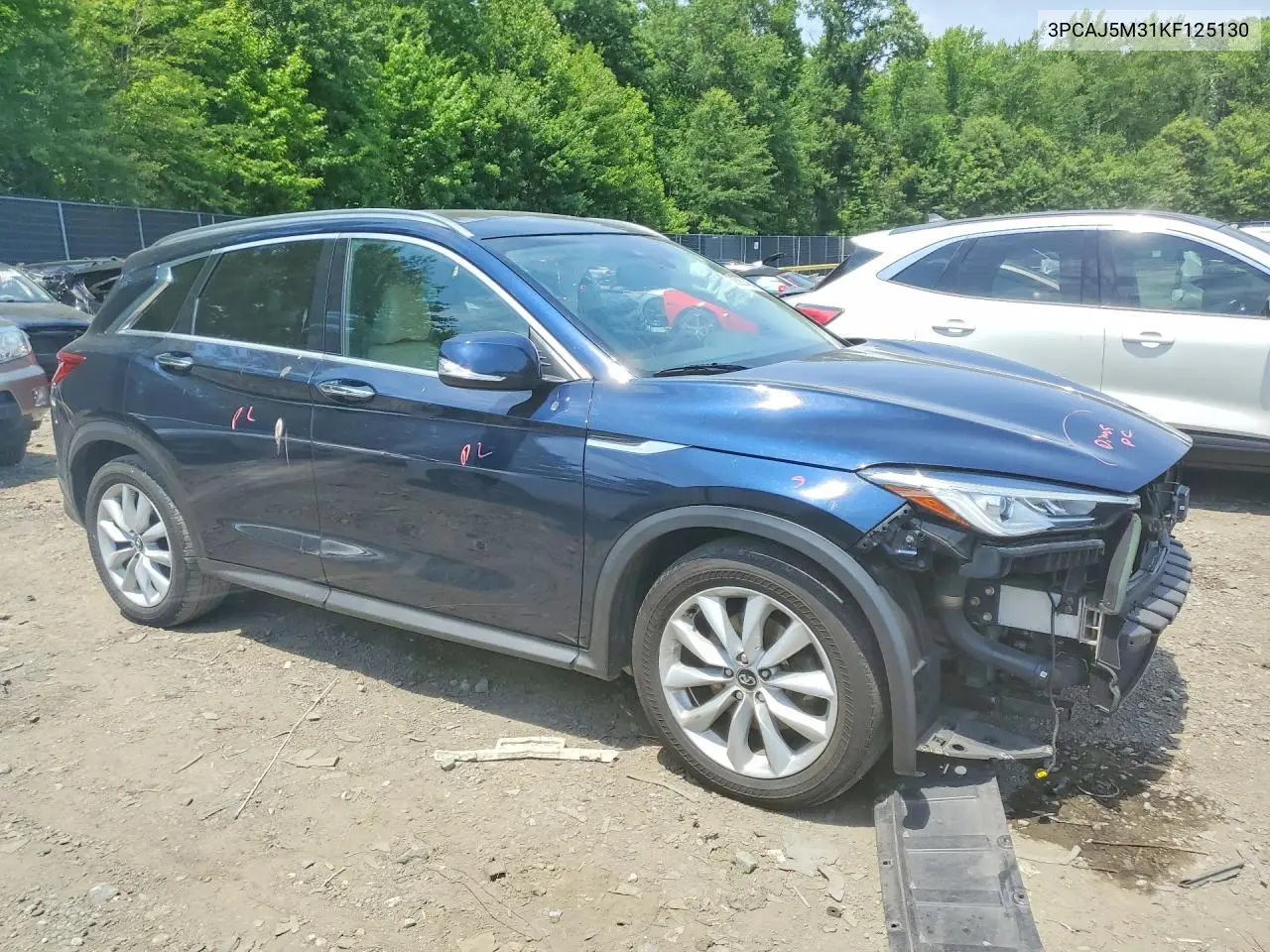 2019 Infiniti Qx50 Luxe VIN: 3PCAJ5M31KF125130 Lot: 58688486