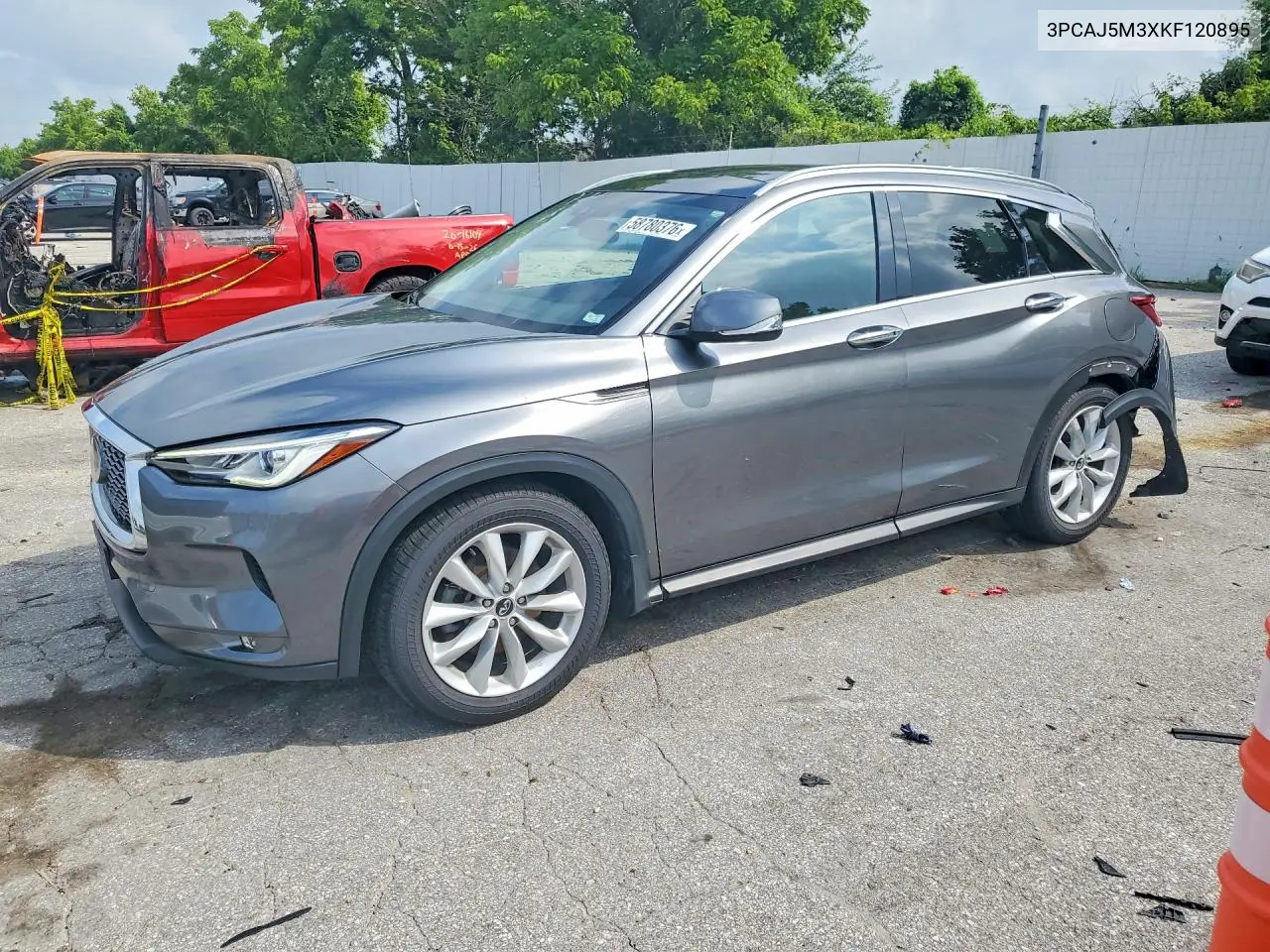 2019 Infiniti Qx50 Luxe VIN: 3PCAJ5M3XKF120895 Lot: 58780376