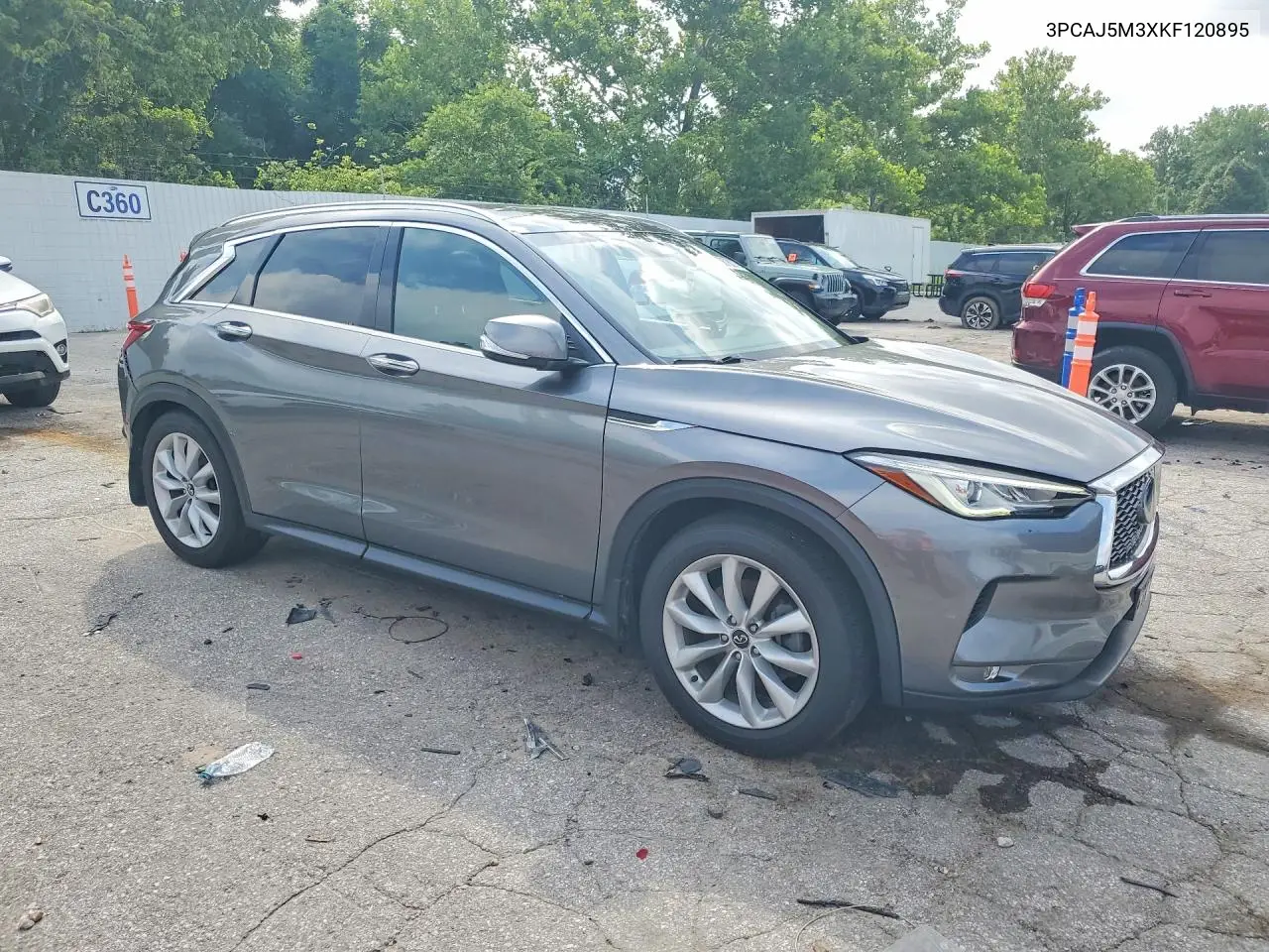 2019 Infiniti Qx50 Luxe VIN: 3PCAJ5M3XKF120895 Lot: 58780376