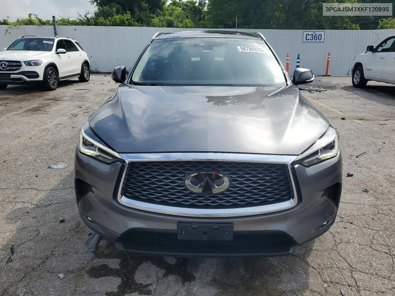 2019 Infiniti Qx50 Luxe VIN: 3PCAJ5M3XKF120895 Lot: 58780376