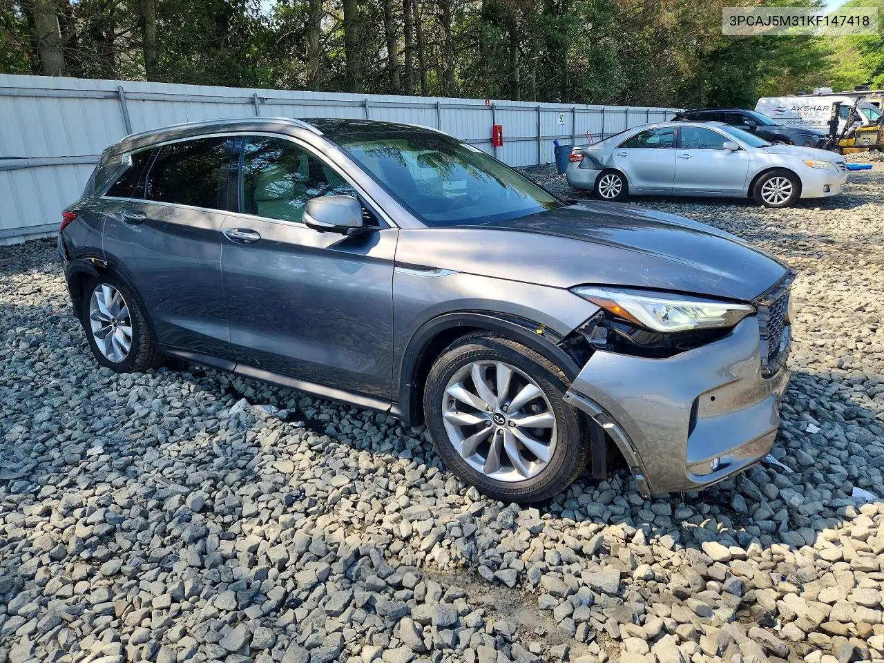 2019 Infiniti Qx50 Essential VIN: 3PCAJ5M31KF147418 Lot: 58817366