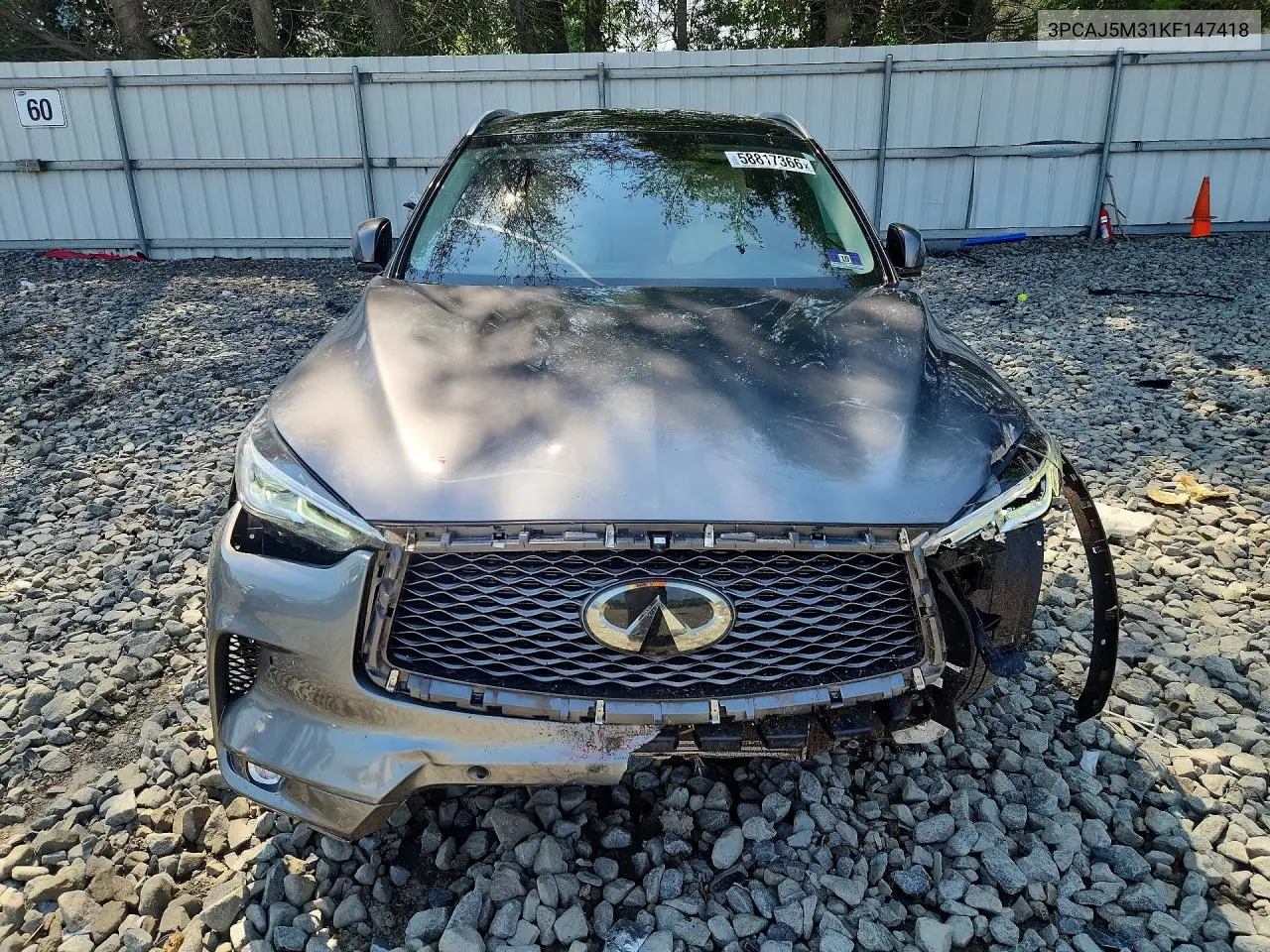 2019 Infiniti Qx50 Essential VIN: 3PCAJ5M31KF147418 Lot: 58817366