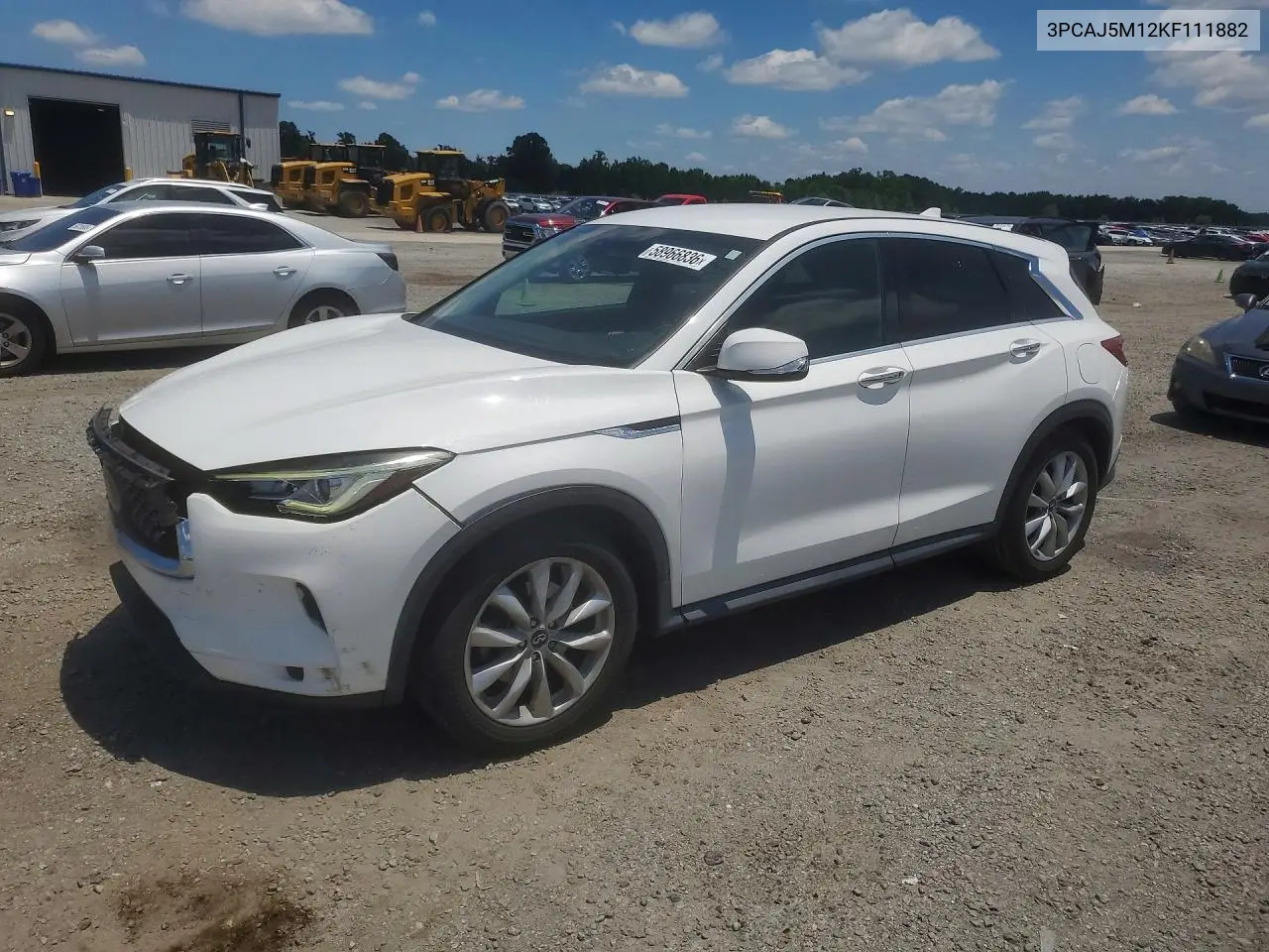 2019 Infiniti Qx50 Pure VIN: 3PCAJ5M12KF111882 Lot: 58966836