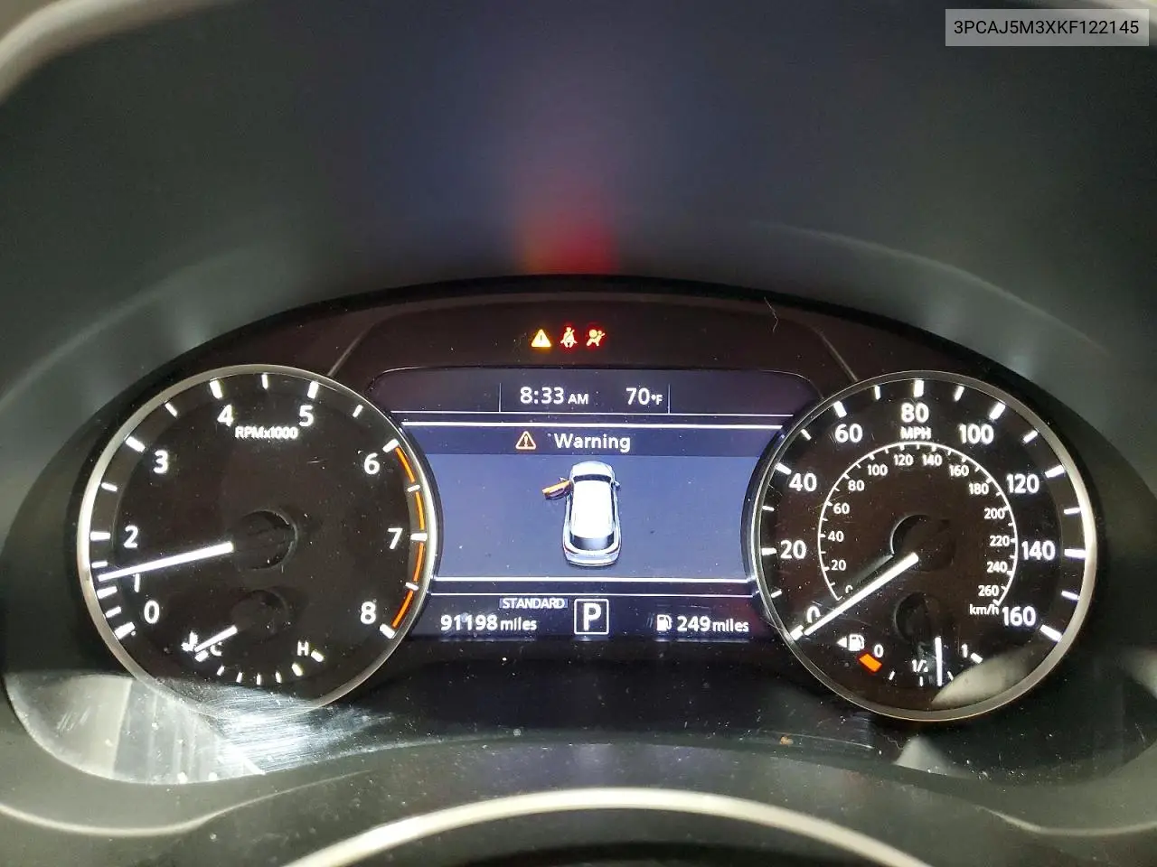 2019 Infiniti Qx50 Essential VIN: 3PCAJ5M3XKF122145 Lot: 58992266