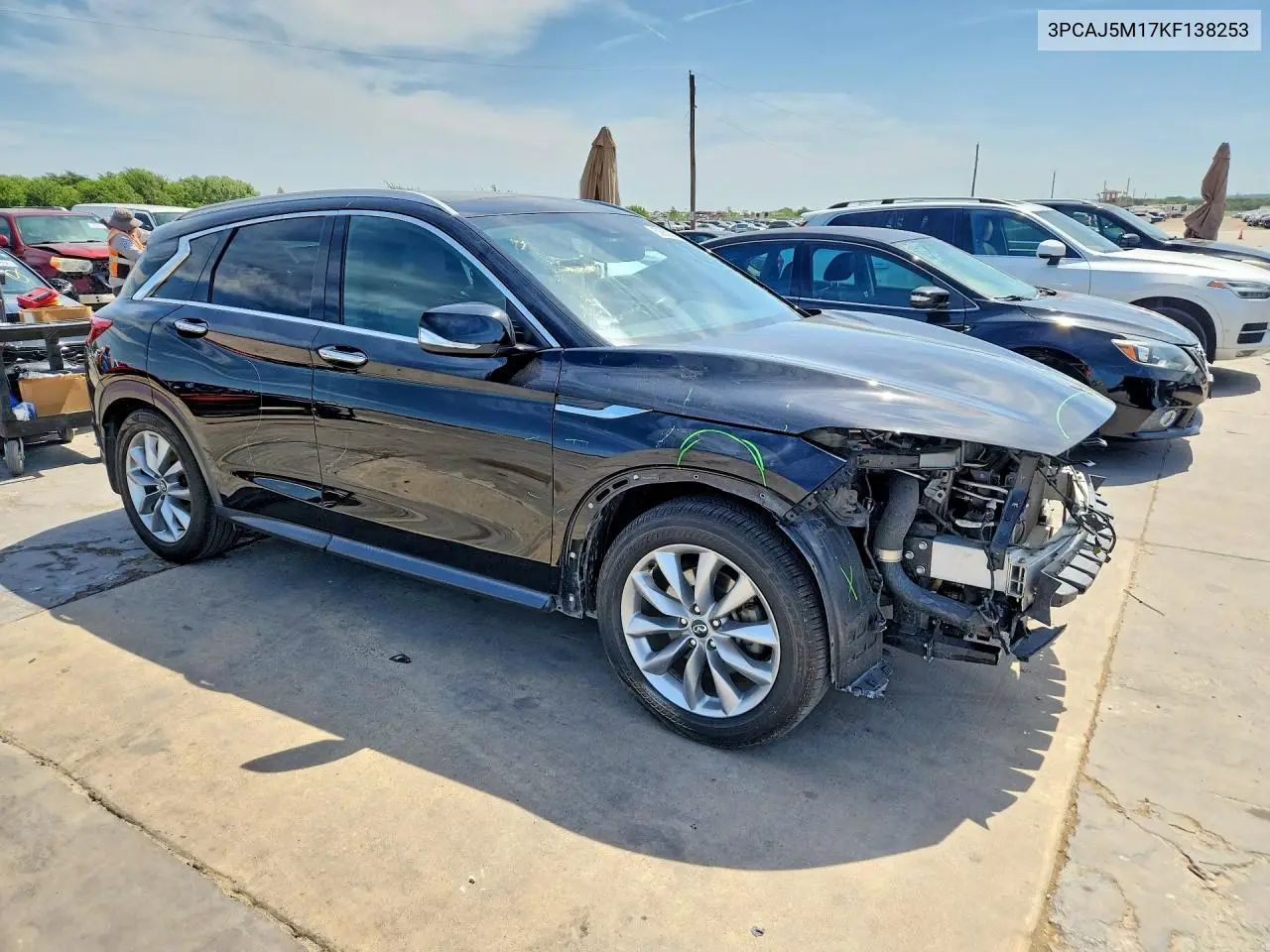 2019 Infiniti Qx50 Luxe VIN: 3PCAJ5M17KF138253 Lot: 59063226