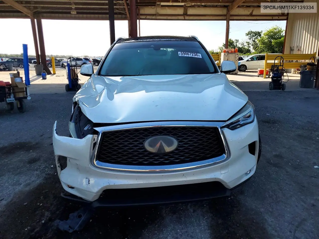 2019 Infiniti Qx50 Luxe VIN: 3PCAJ5M11KF139334 Lot: 59067236