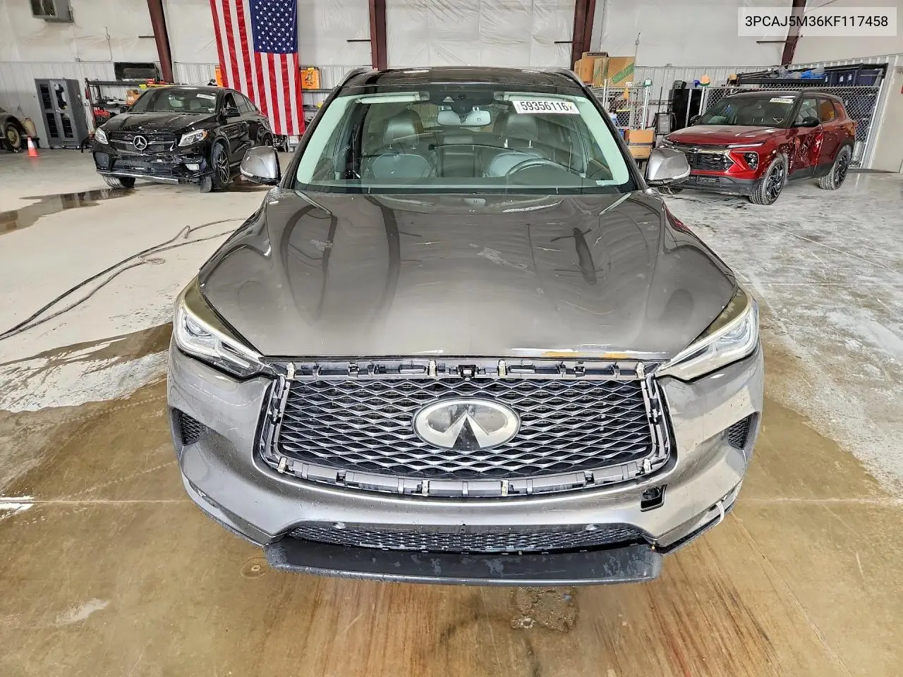 2019 Infiniti Qx50 Essential VIN: 3PCAJ5M36KF117458 Lot: 59356116
