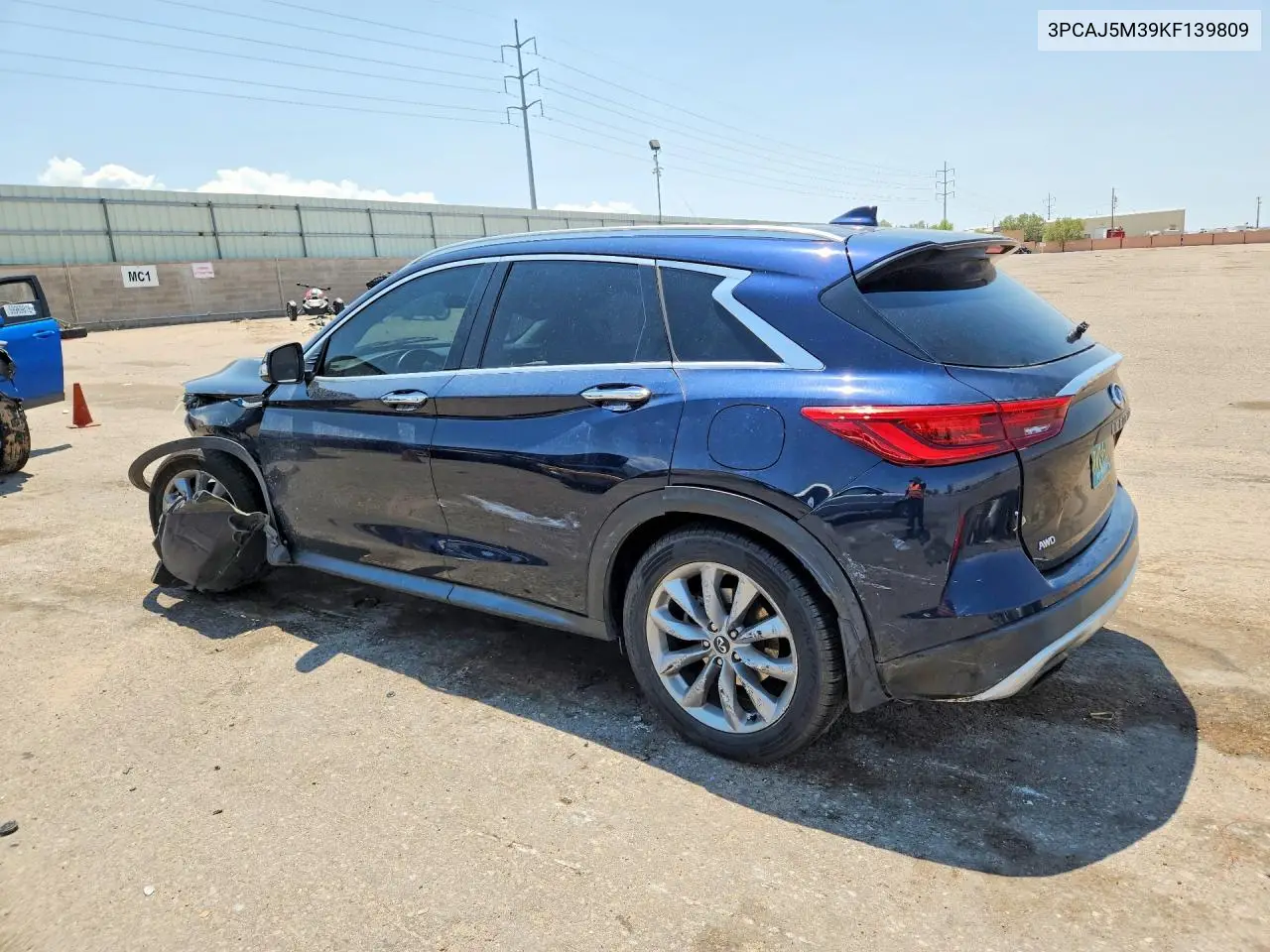 2019 Infiniti Qx50 Luxe VIN: 3PCAJ5M39KF139809 Lot: 59719306